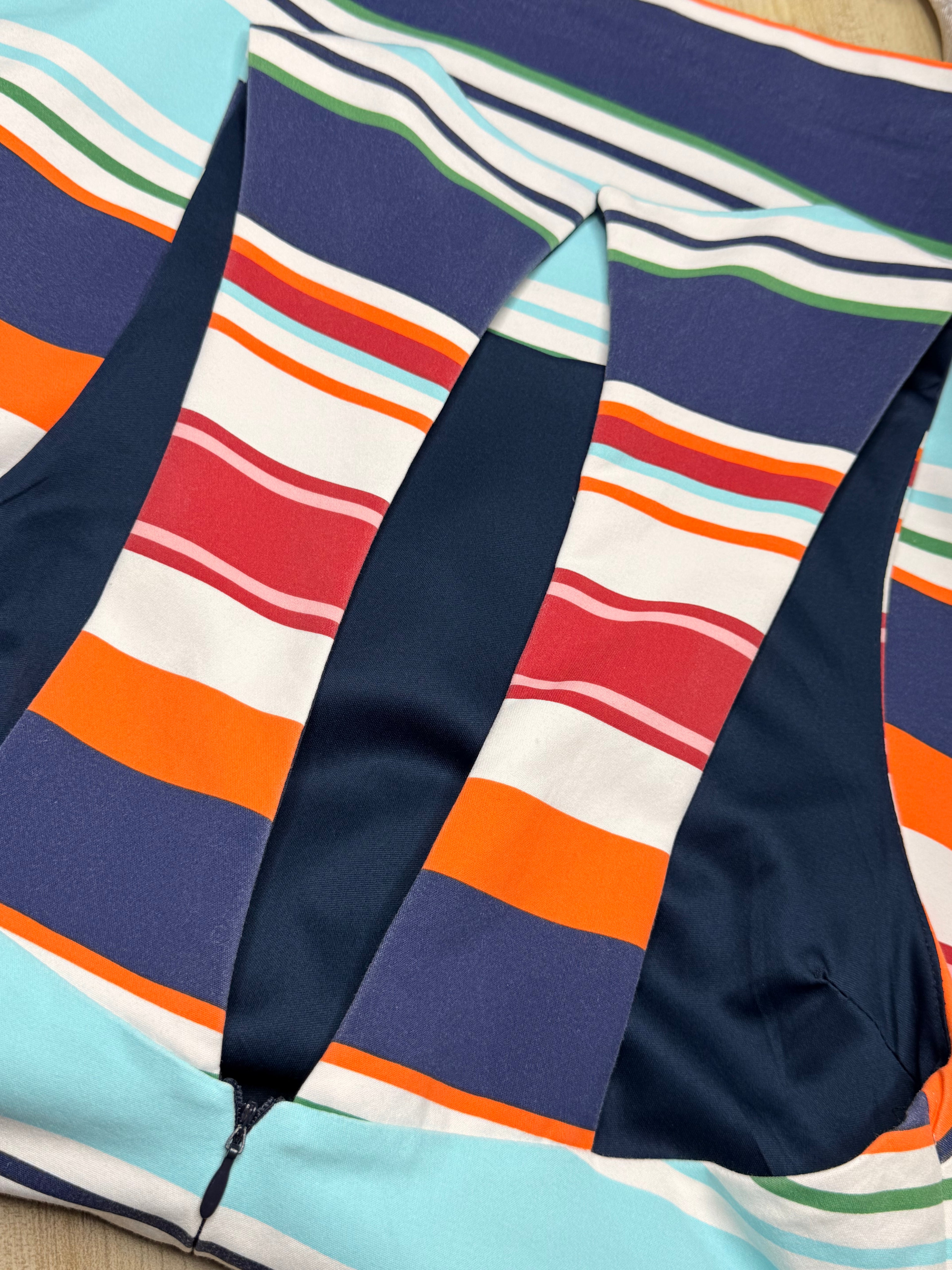 Zara Trafaluc Multi-Color Striped Cut-Out Shift Mini Dress (Size M / EUR M / US M)