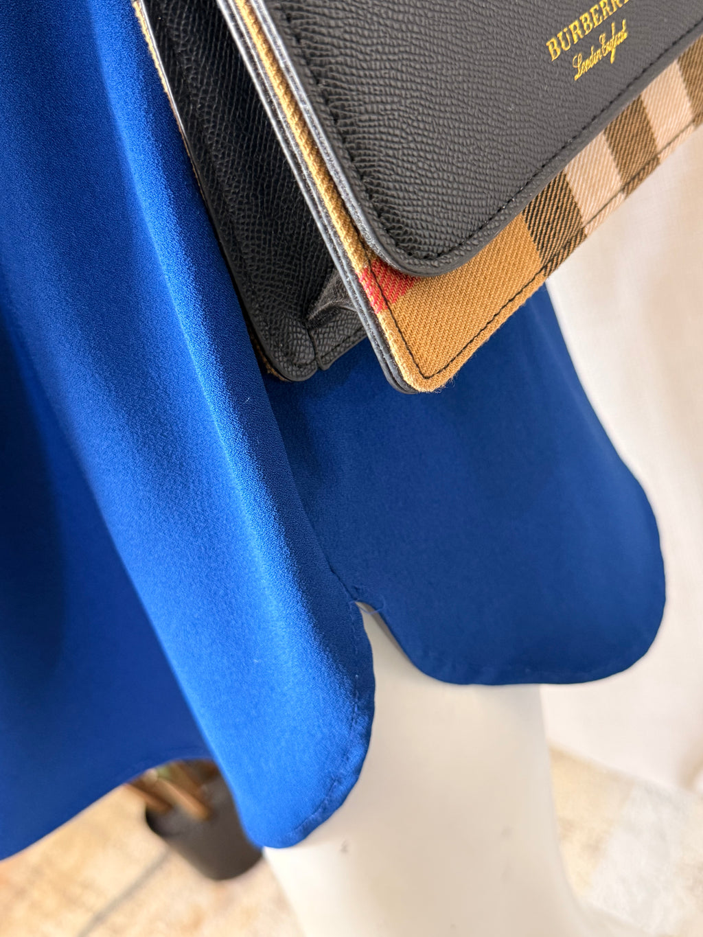 Roulette Royal Blue V-Neck Shift Dress