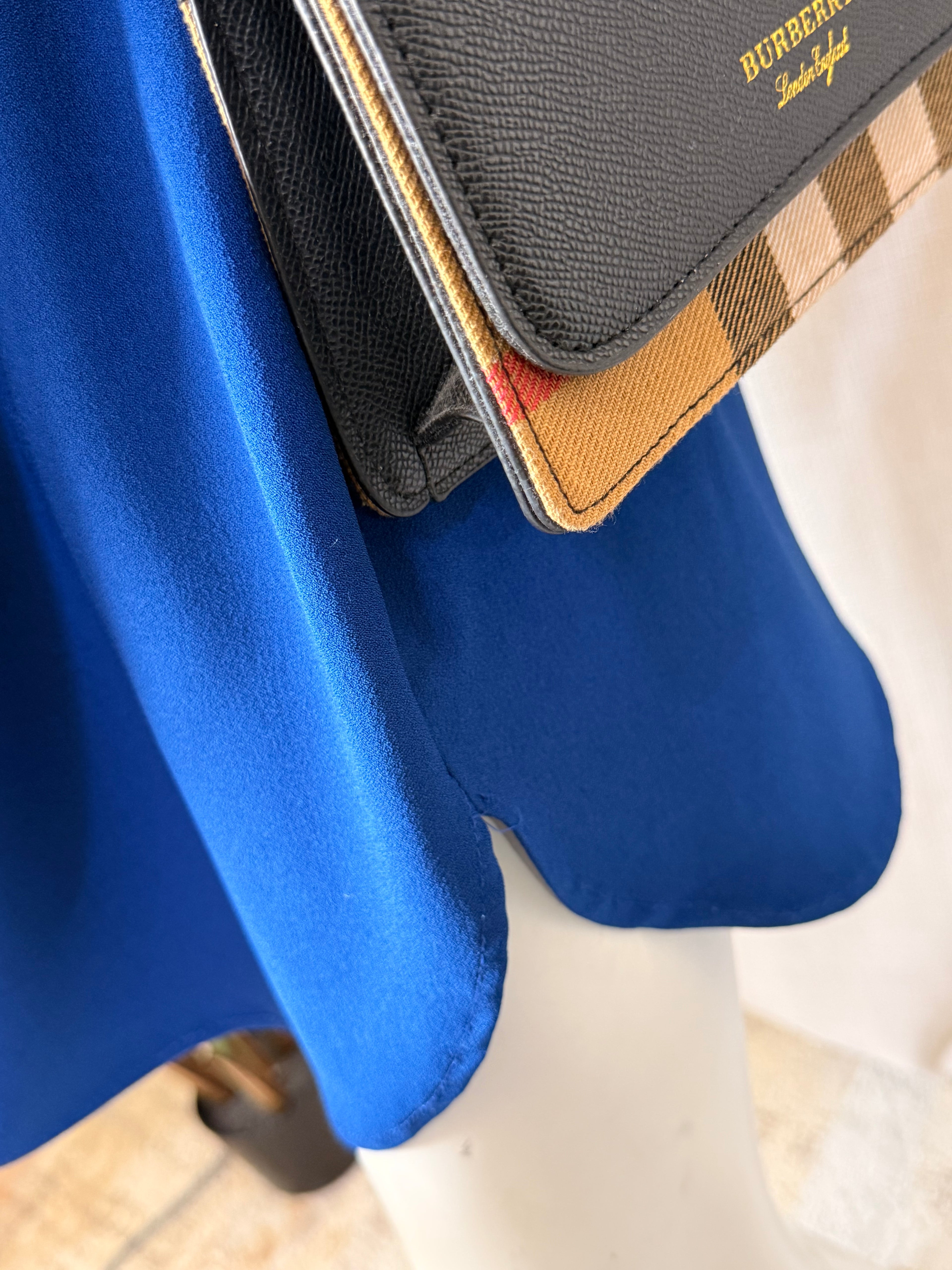 Roulette Royal Blue V-Neck Shift Dress