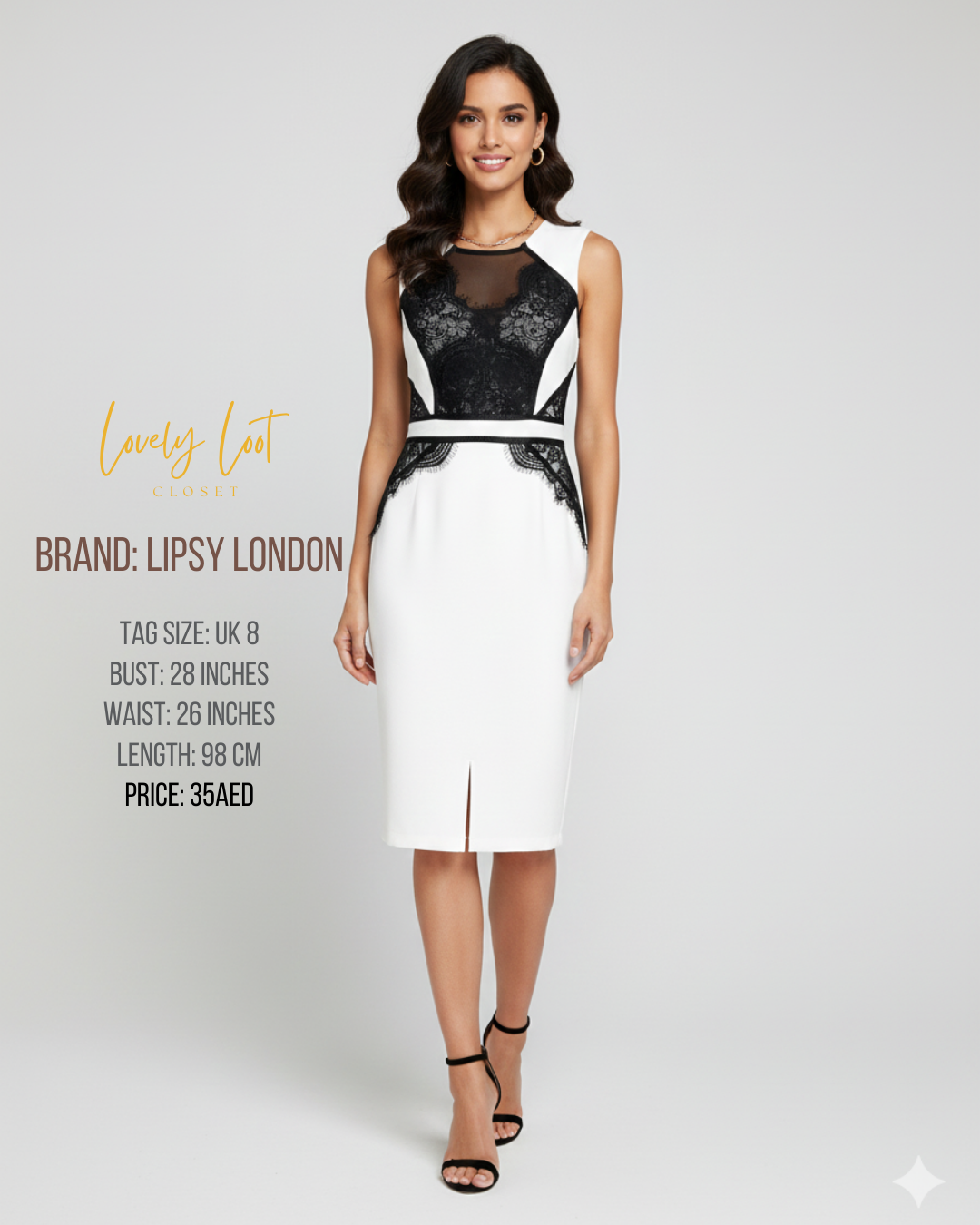 💖 Glamour for Less: LIPSY LONDON Lace Sheath Dress