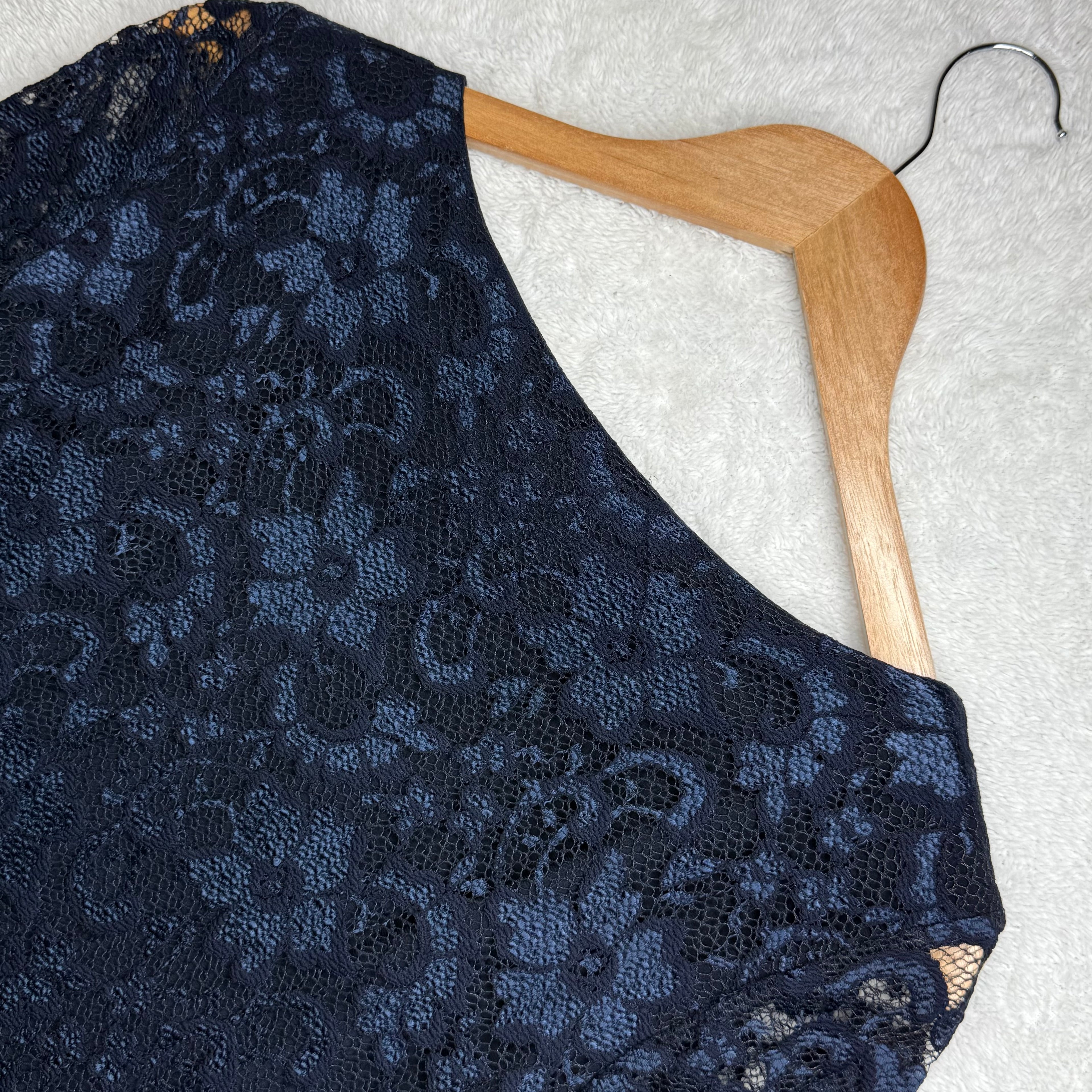 Joseph Ribkoff Navy Blue Lace Dress