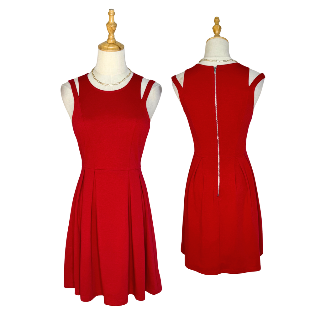 Dotti Red Skater Mini Dress  | UK 6