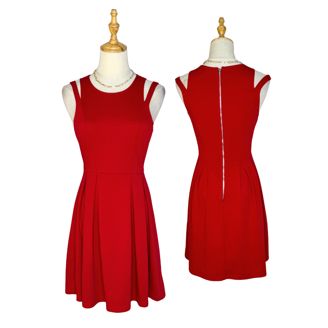 Dotti Red Skater Mini Dress  | UK 6