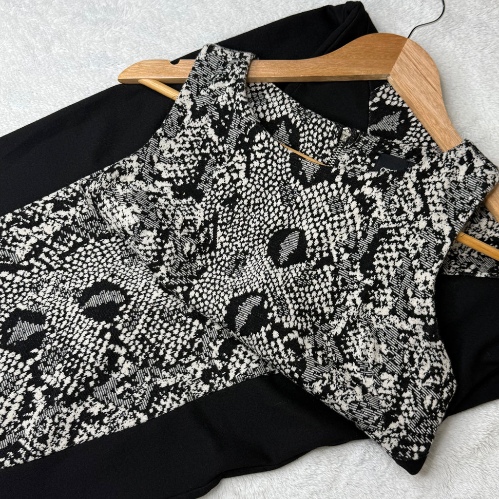 ASOS Snakeskin Print Sheath Dress | UK 10 (XS - S)