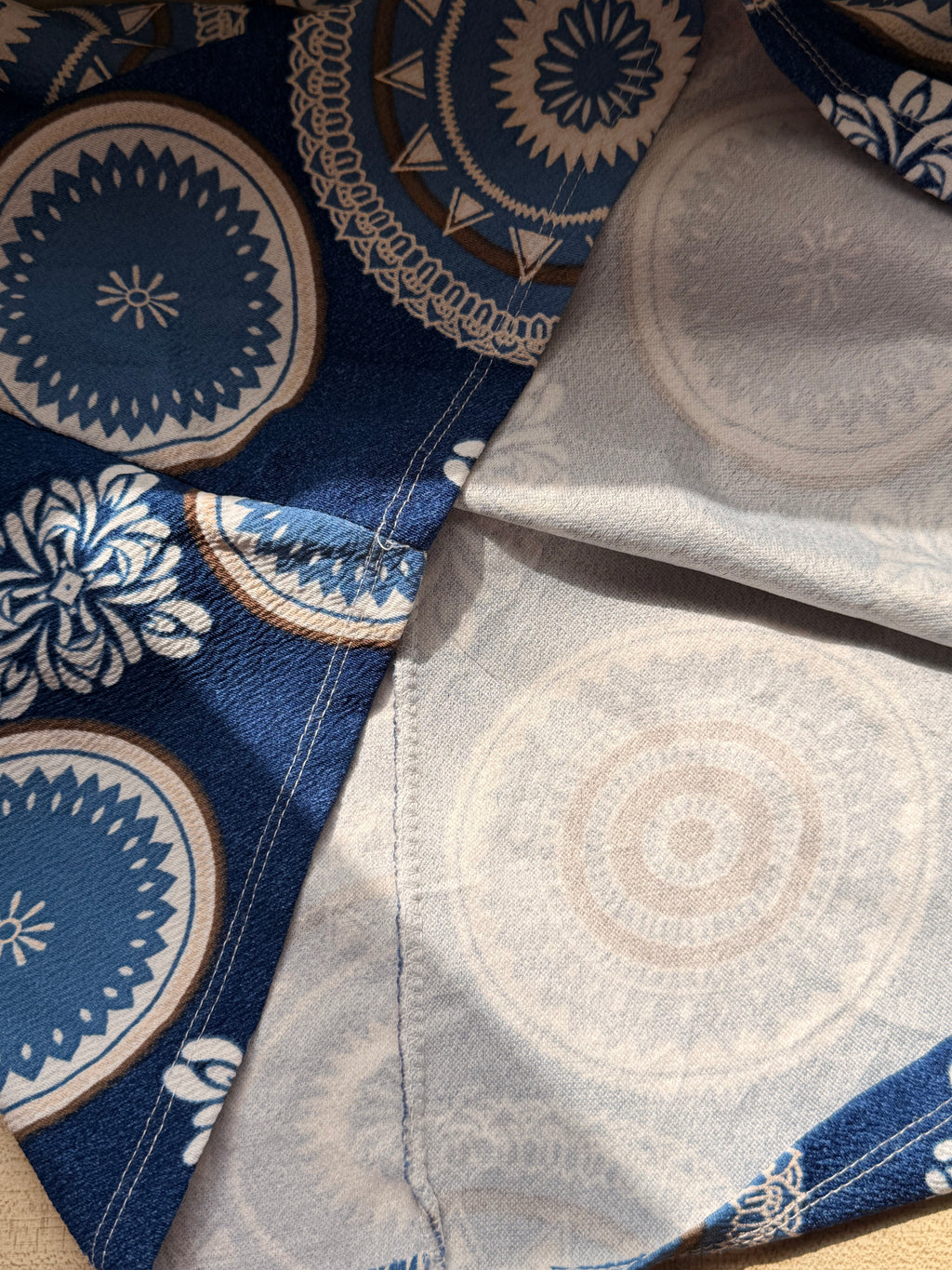 Blue Boho Medallion Sleeveless Shift Dress – Size XL | Casual Summer Dress