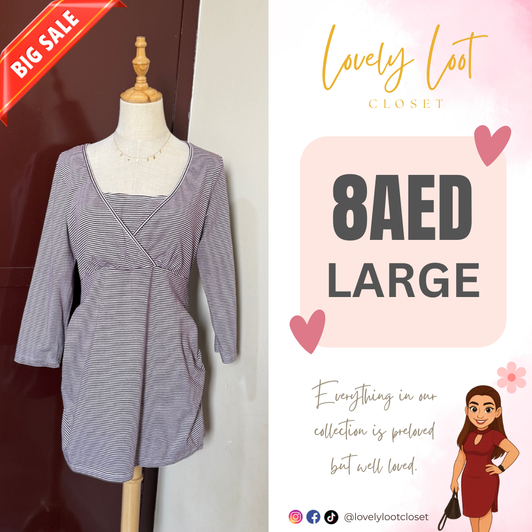 Striped Empire Waist Dress