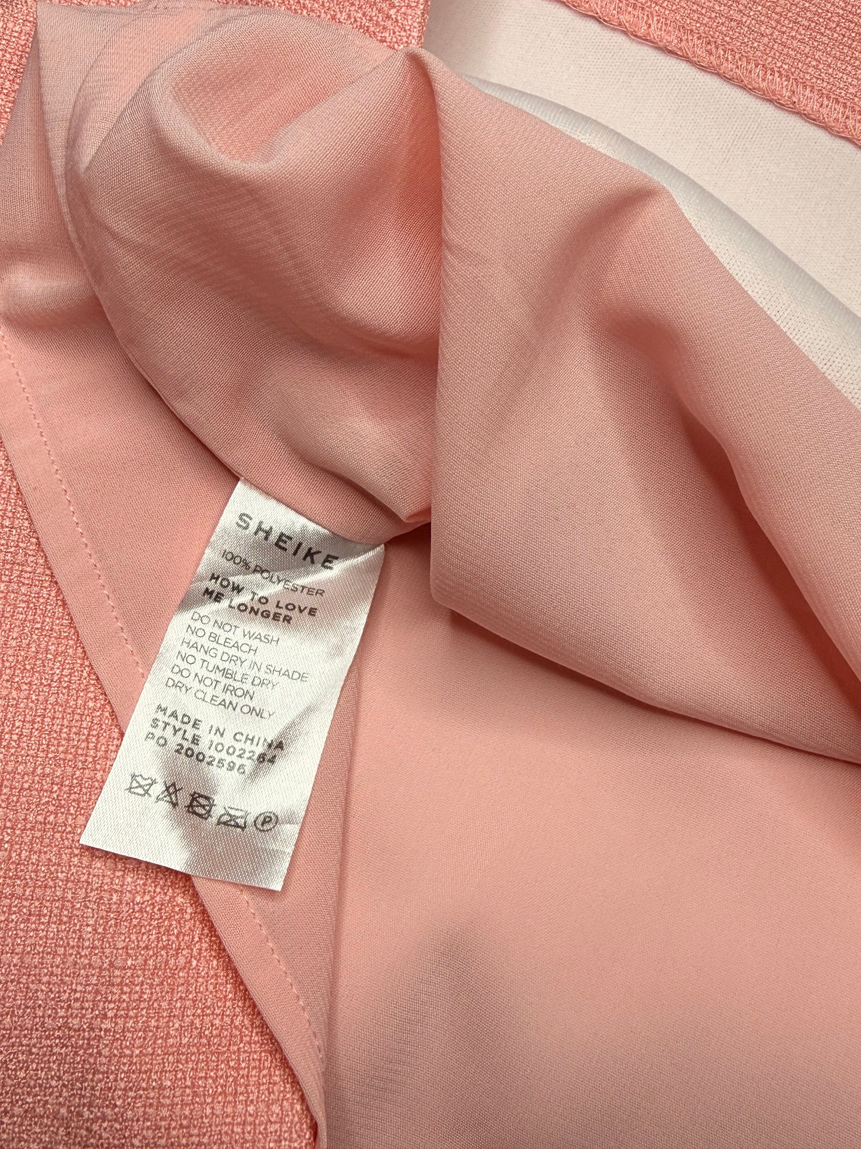 Sheike Pastel Coral Off-the-Shoulder Sweetheart Mini Dress (Size AU 12)