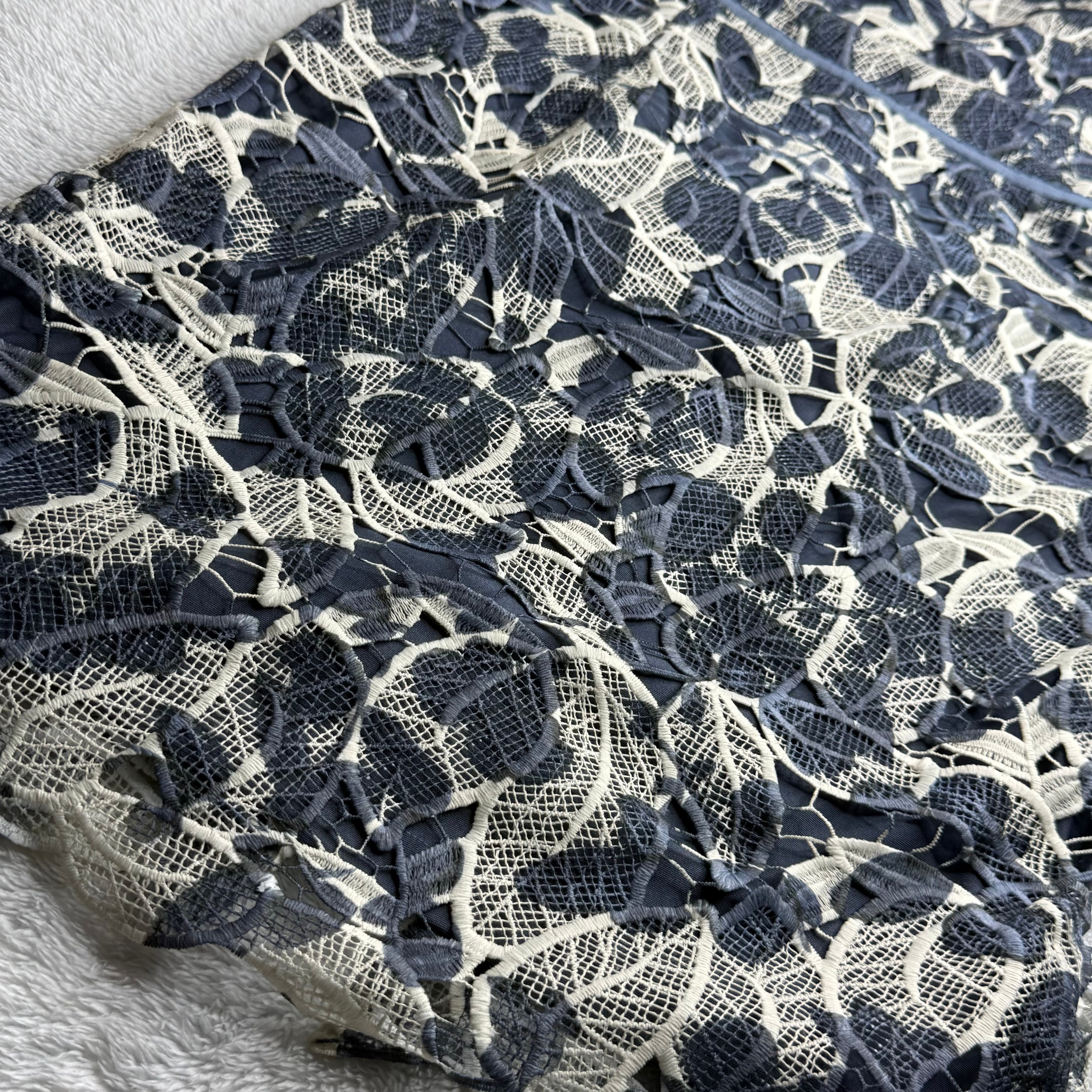 Esprit Navy & White Lace Sheath Dress