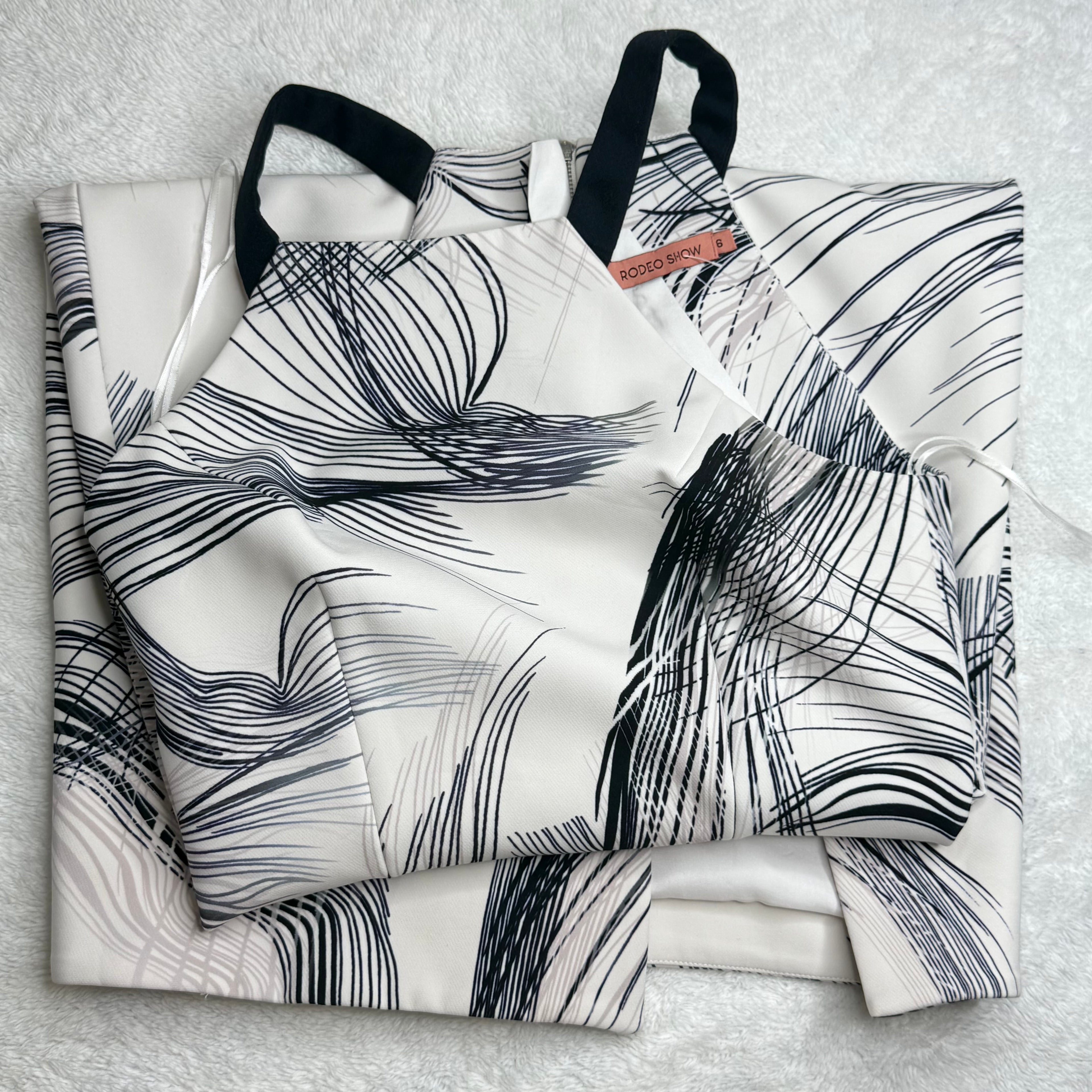 RODEO SHOW Halterneck Print Dress (XS)