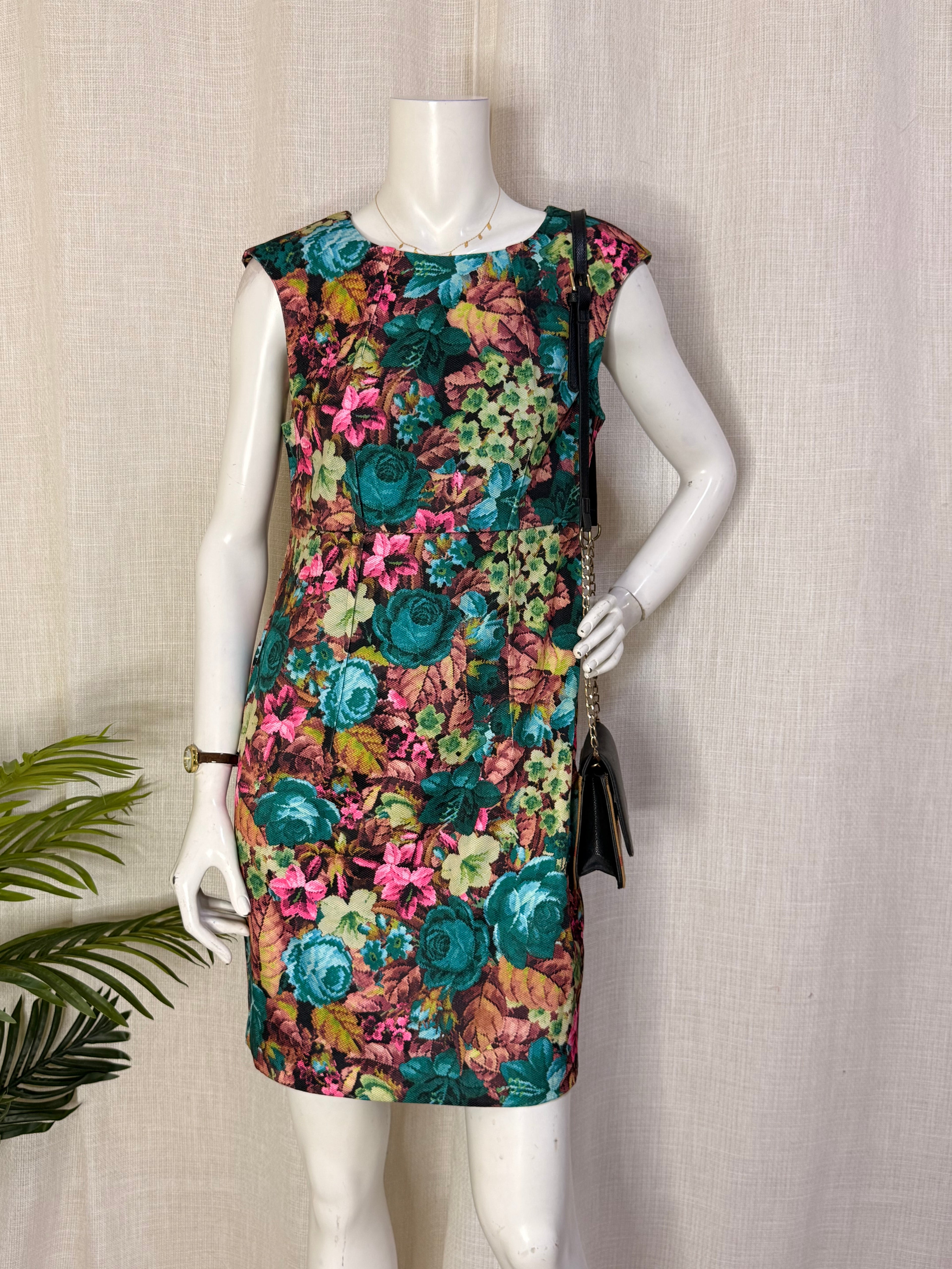 Darling Alice Jade Floral Tapestry Fitted Mini Dress – Size M / UK 10 | NWT
