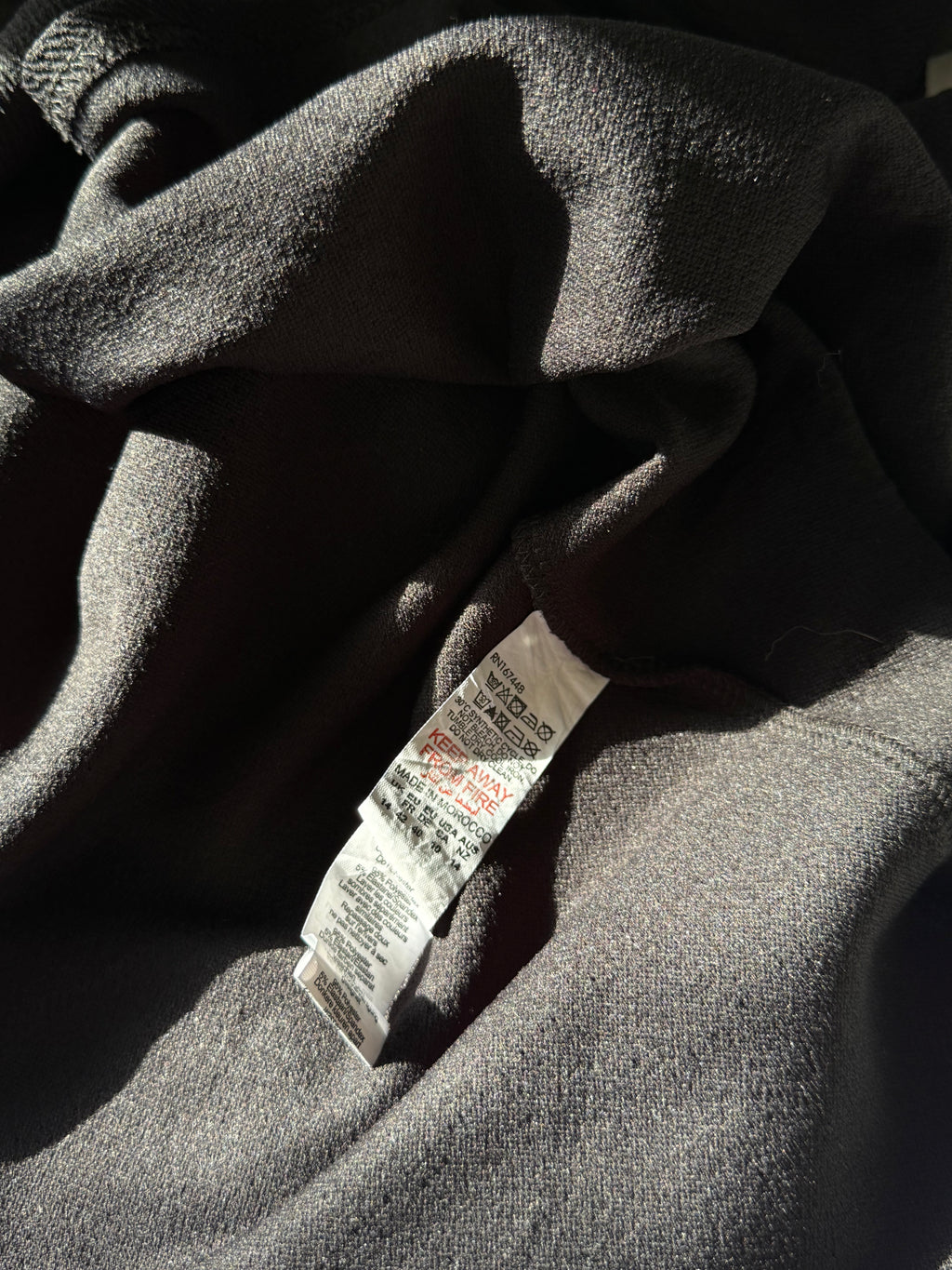 Boohoo Black Long-Sleeve Wrap Blazer Dress | UK 14 (Preloved)