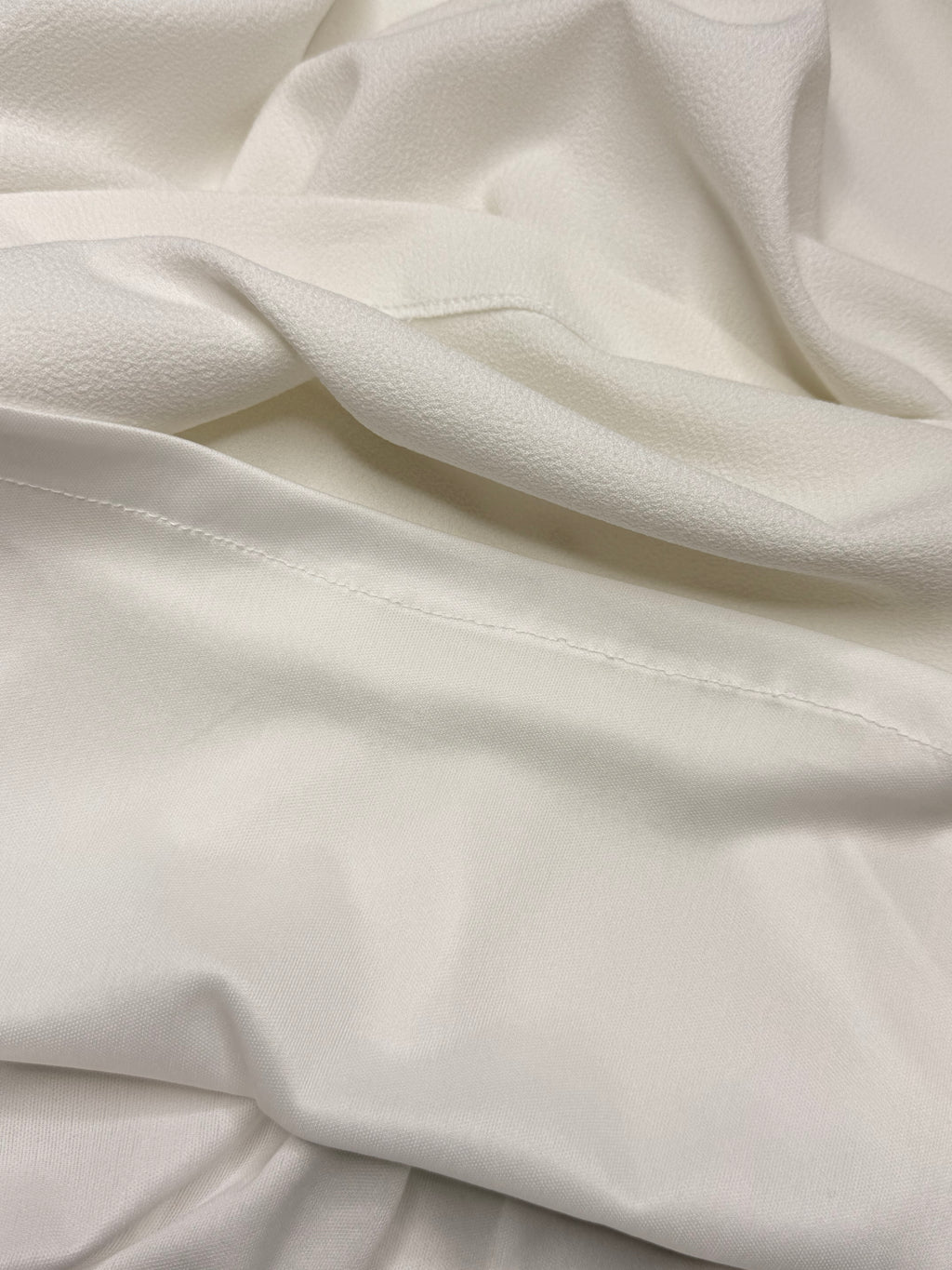 White Studded Crepe Shift Dress (Size L / XL)