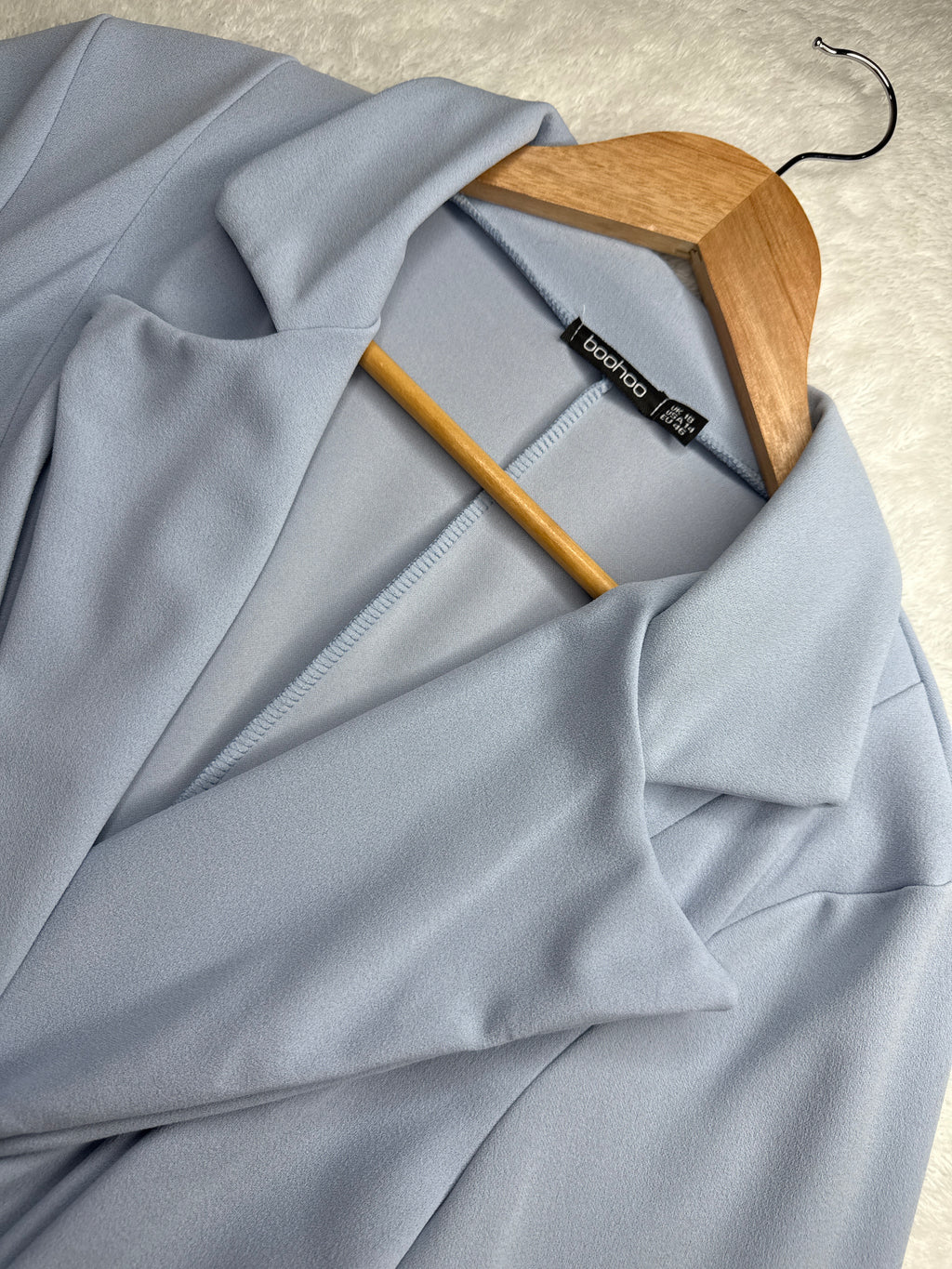 Baby Blue Drape Dress - Boohoo (UK 18 / 3XL)