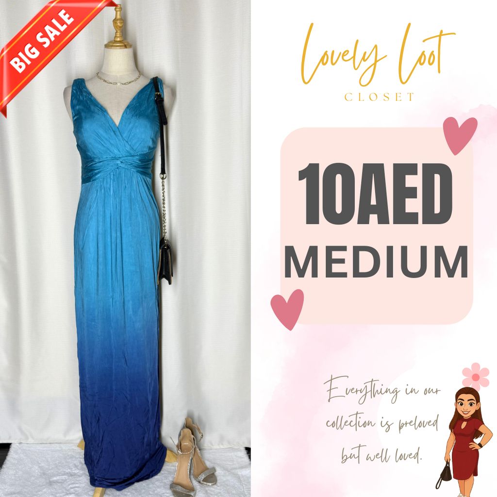 Blue Ombré Maxi Dress