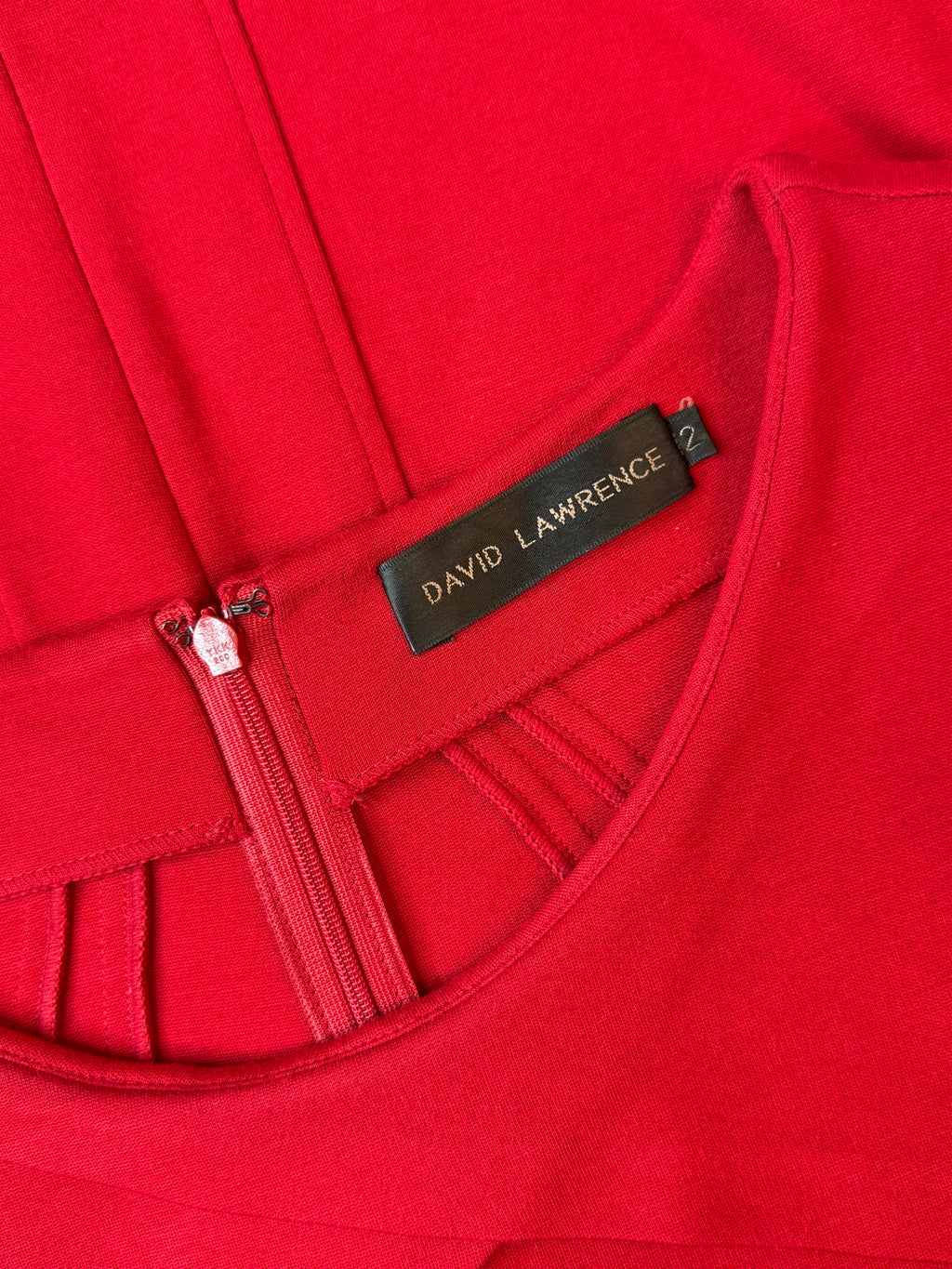 David Lawrence Red Corporate Sheath Dress | UK 12