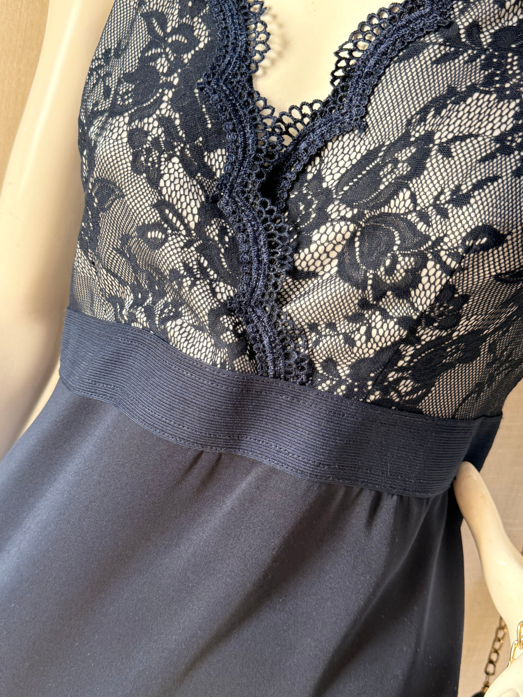 AX Paris Navy Lace Bodycon Midi Dress – Size 12 | Elegant Cocktail & Evening Dress