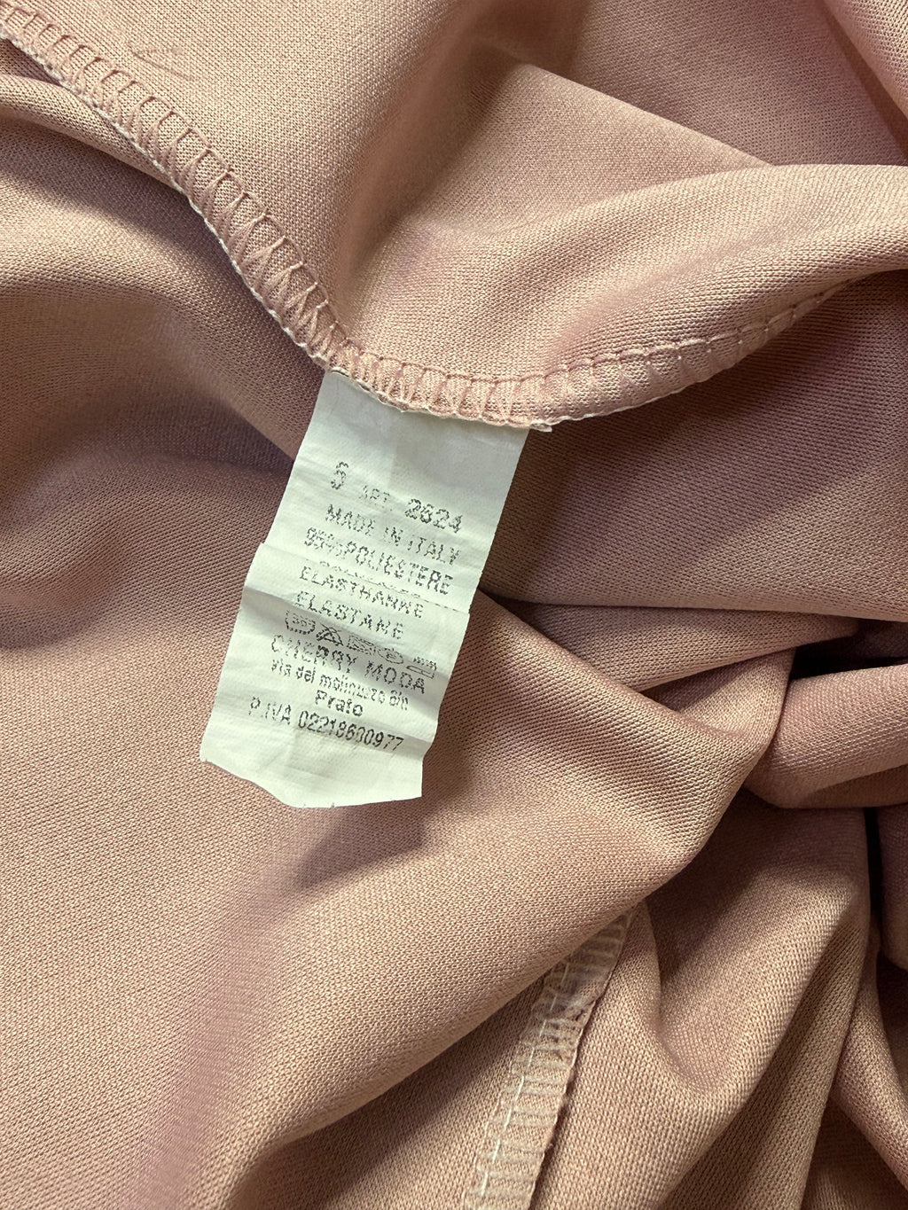 Cherry Moda Blush Pink Peplum V-Neck Midi Dress – Size XS / UK 6