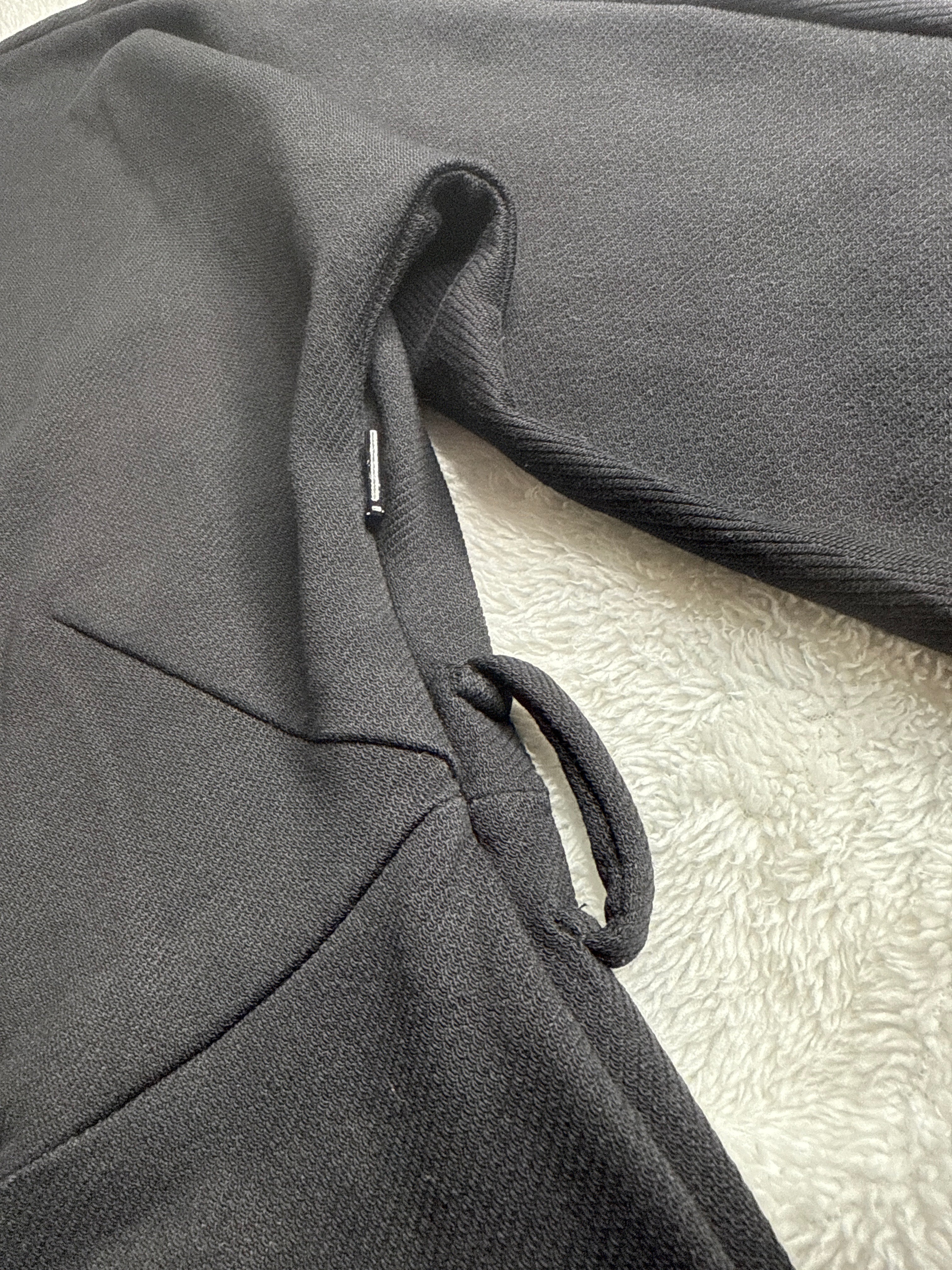 Mango Black Wrap Midi Dress (UK 12 / Large)