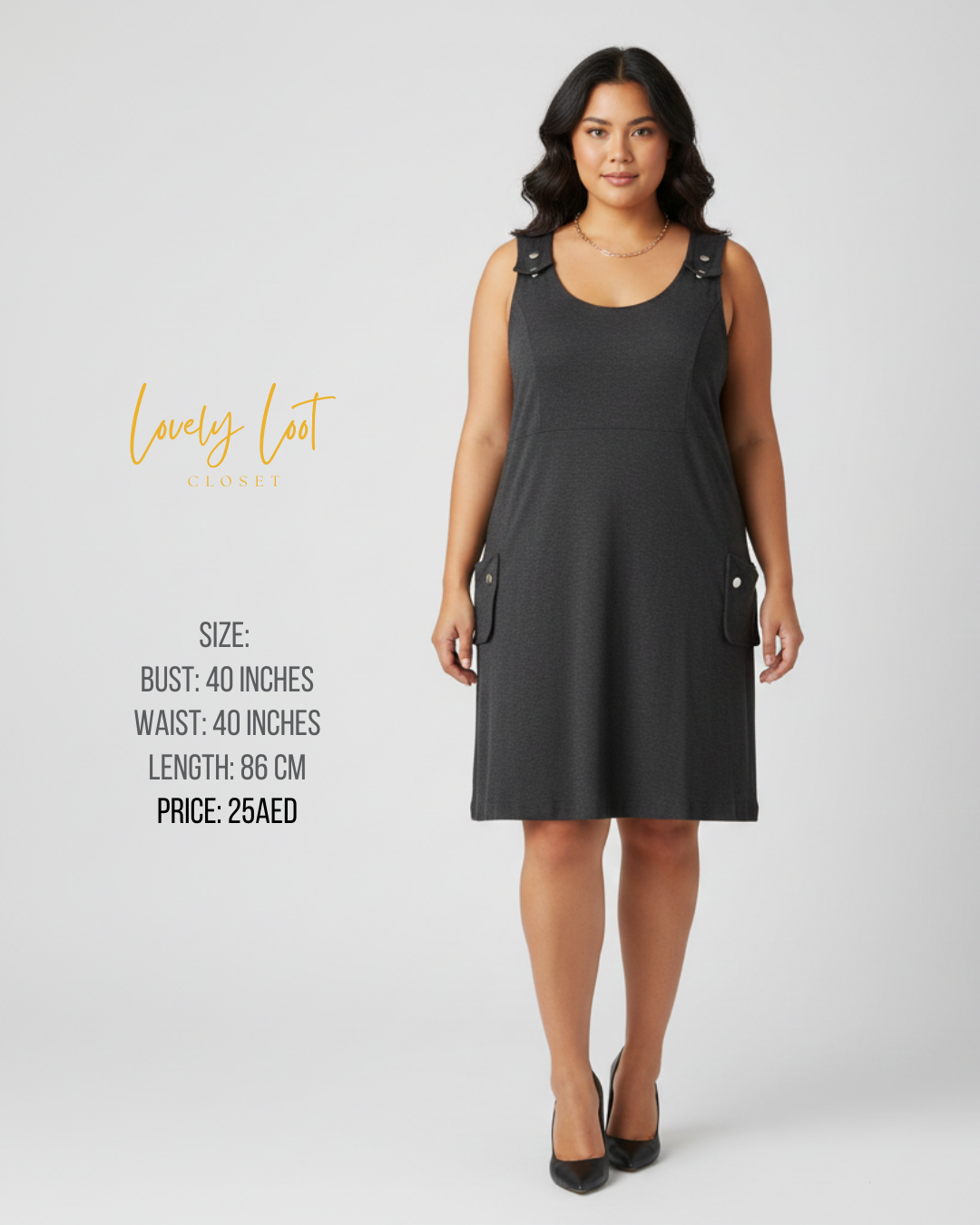 🌟 Everyday Essential: Premium Knit Casual Dress (Bust 38")