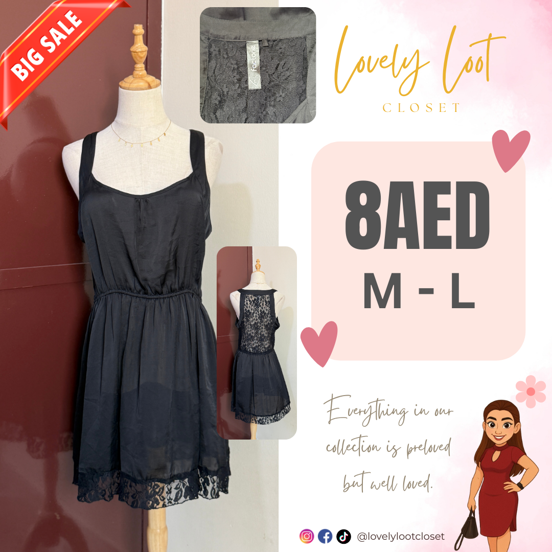 Lace-Back Cami Dress