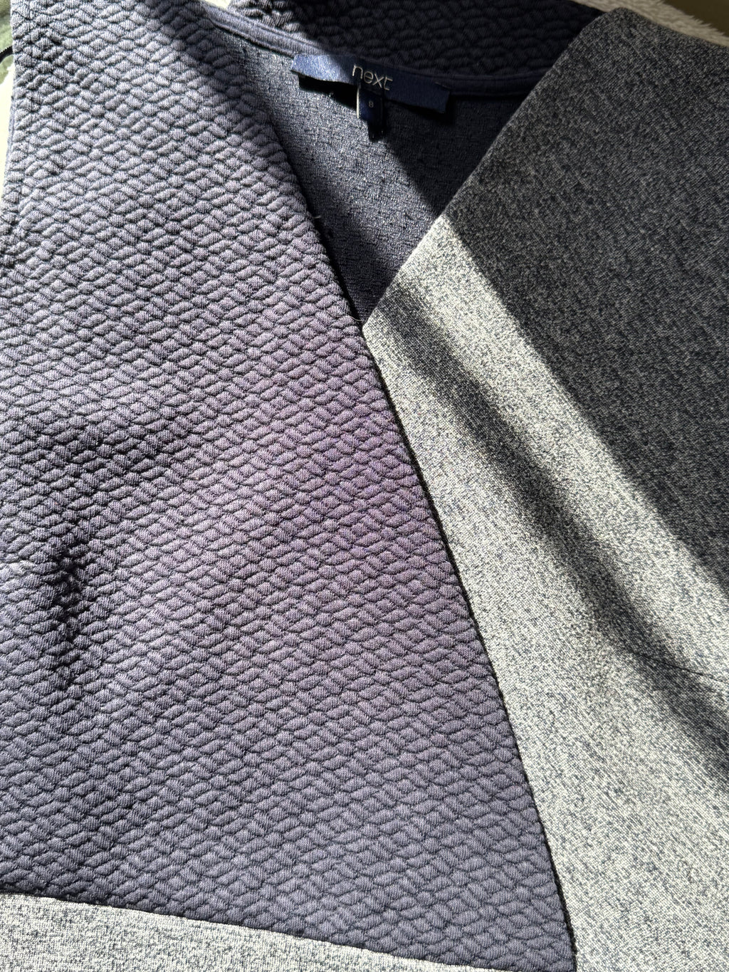 NEXT Color-Block Faux Wrap Dress | UK 8 (Preloved)