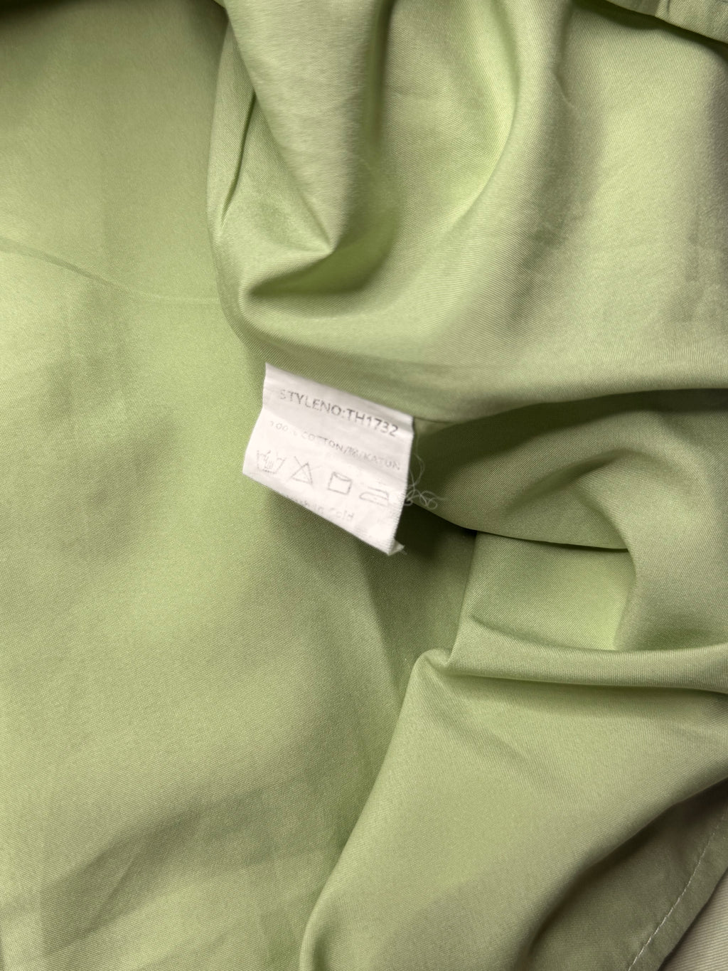 Love, Bonito Mint Green V-Neck A-Line Cotton Dress (Size XS / UK 6 / US 2)