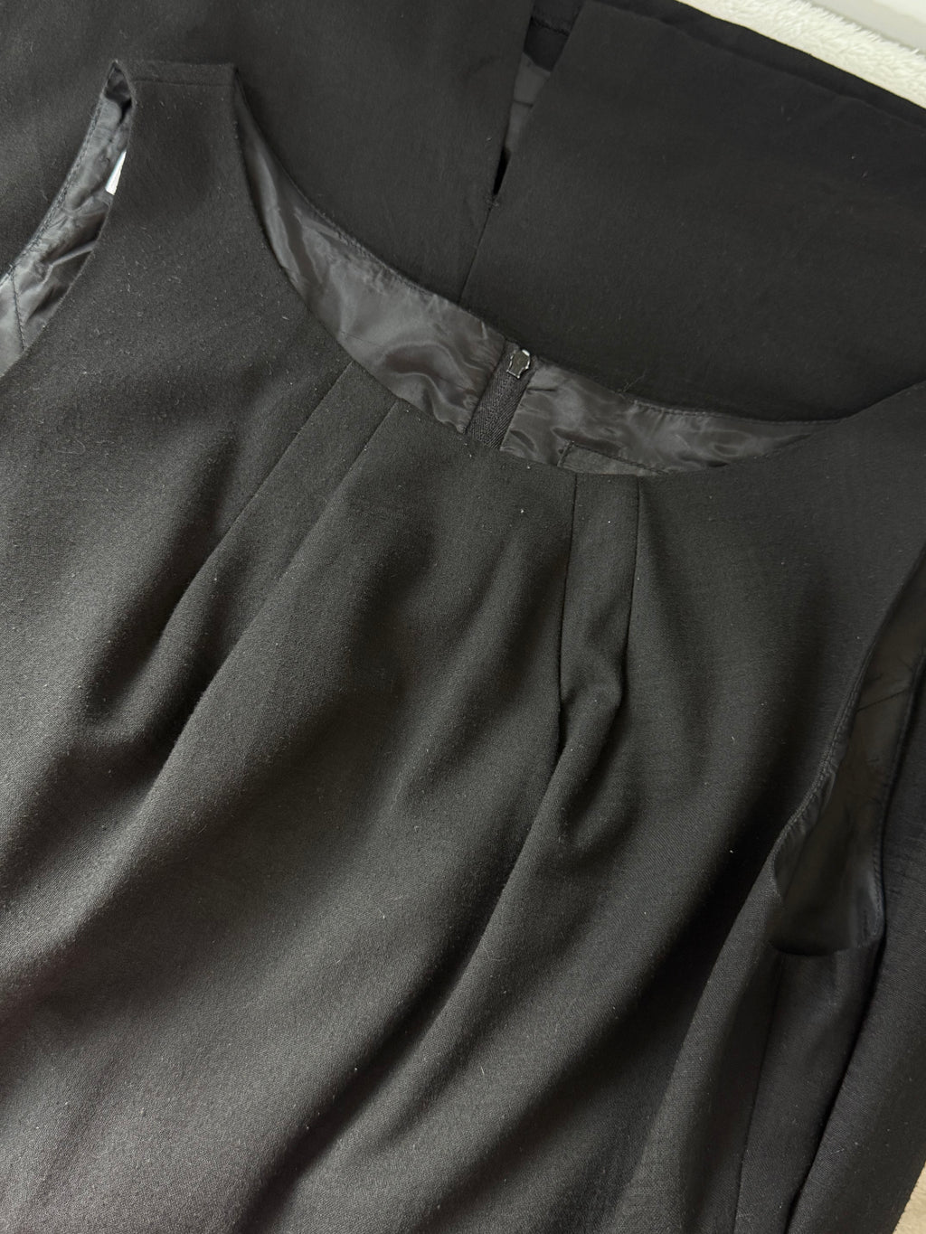 NEXT Black Sleeveless Woven Pencil Dress | UK 10 (Preloved)