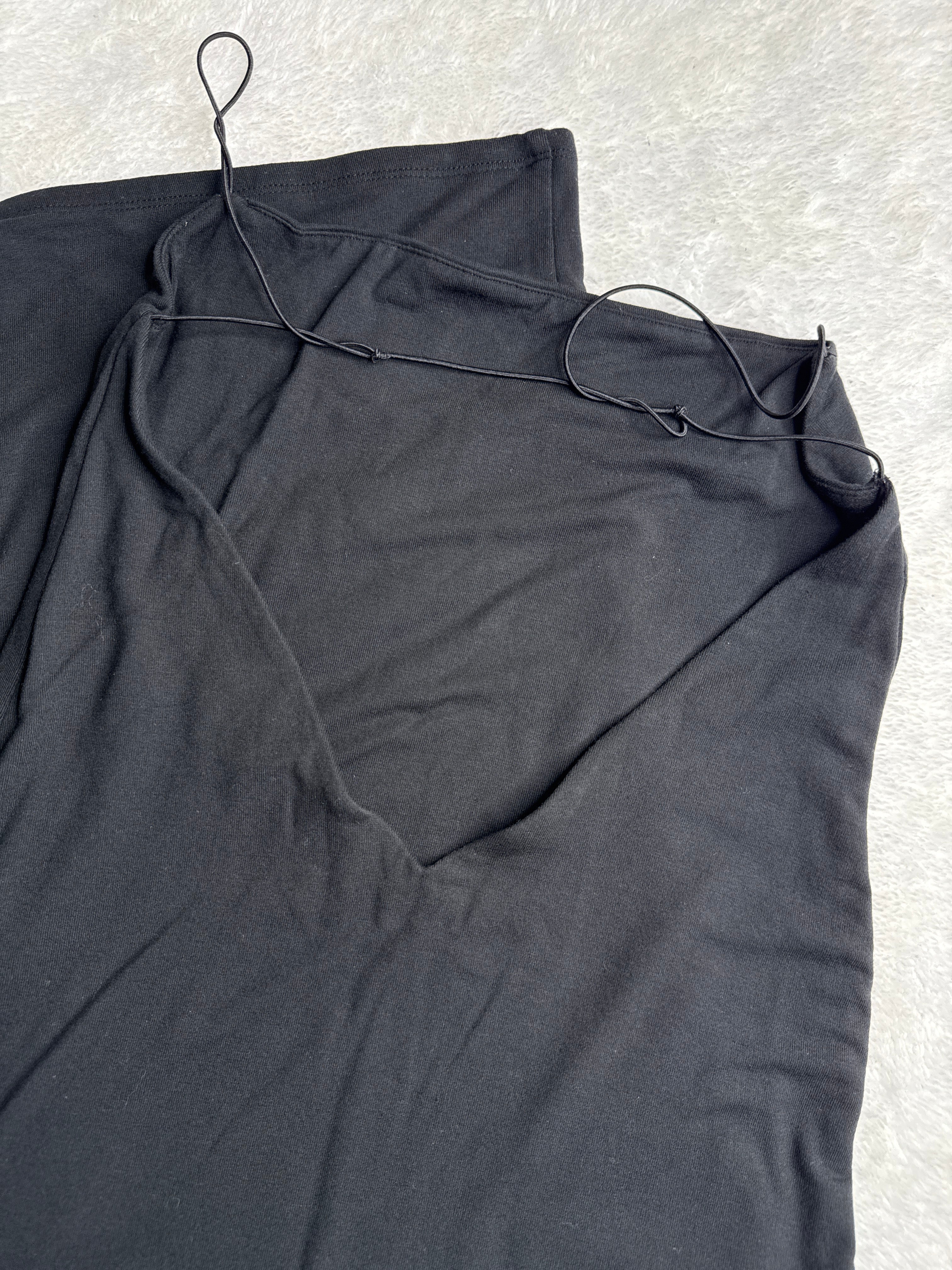 Oh Polly Black Midi Slip Dress (UK 8 / Small)