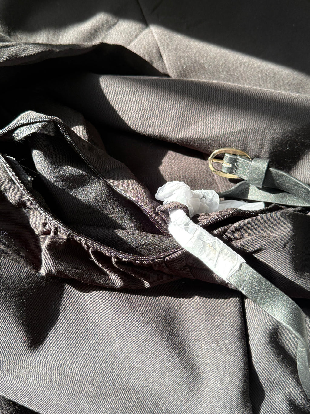 Elegant H&M Black Midi Dress - US Small | NWT and Belt