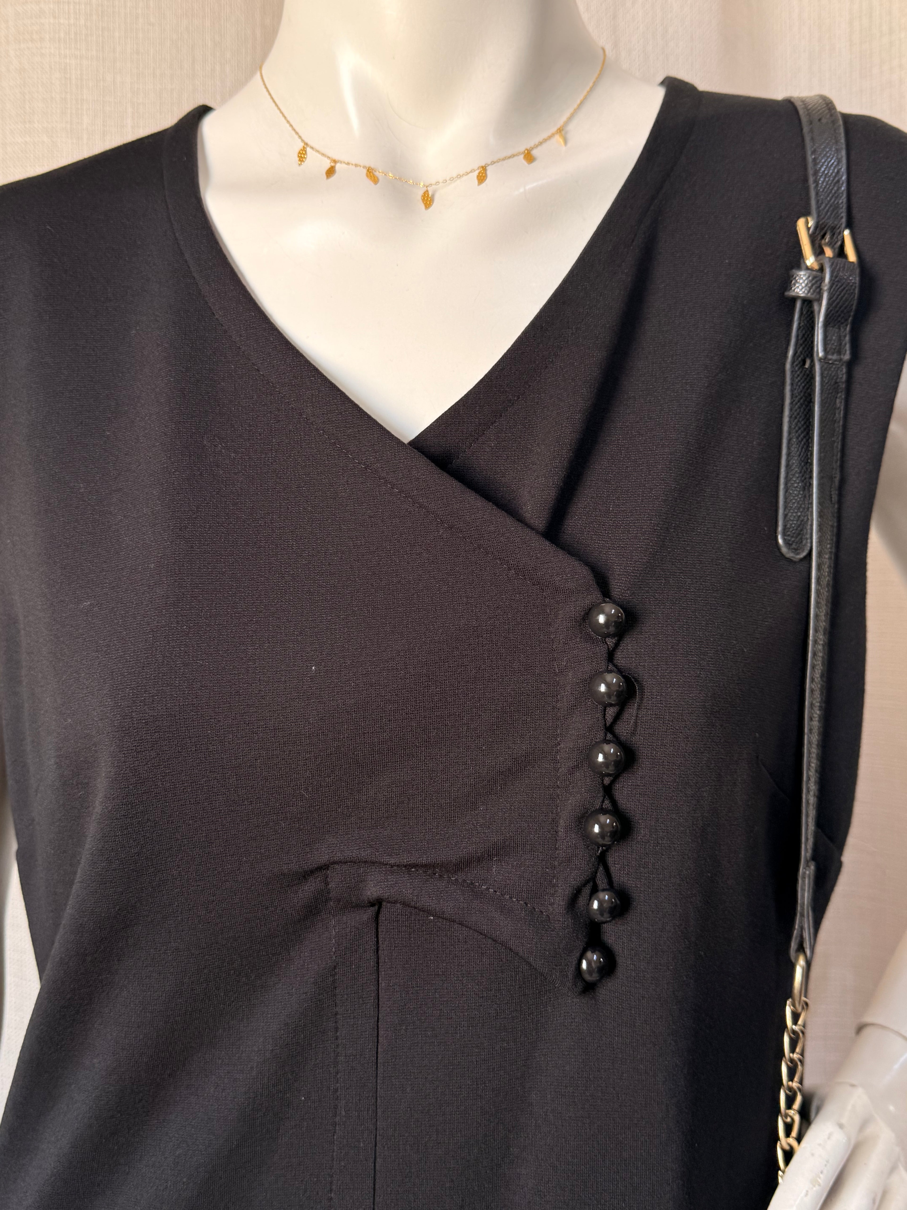 Vero Moda Asymmetric Button Detail Sleeveless Dress (Size L)