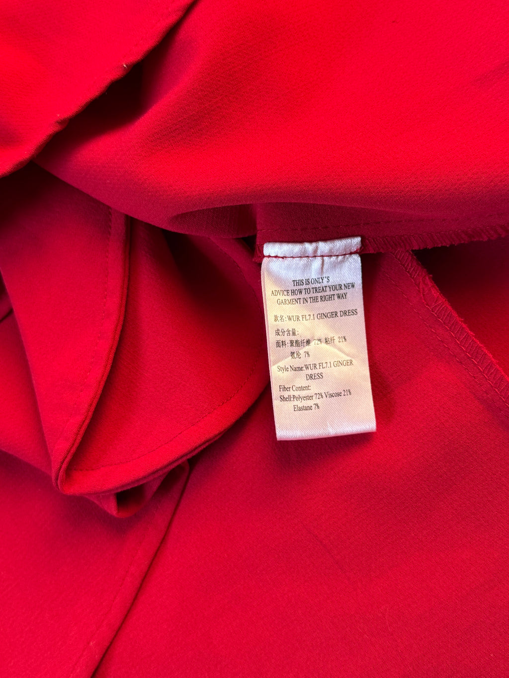 Only Edge Luxury Red Wrap Midi Dress | SMALL