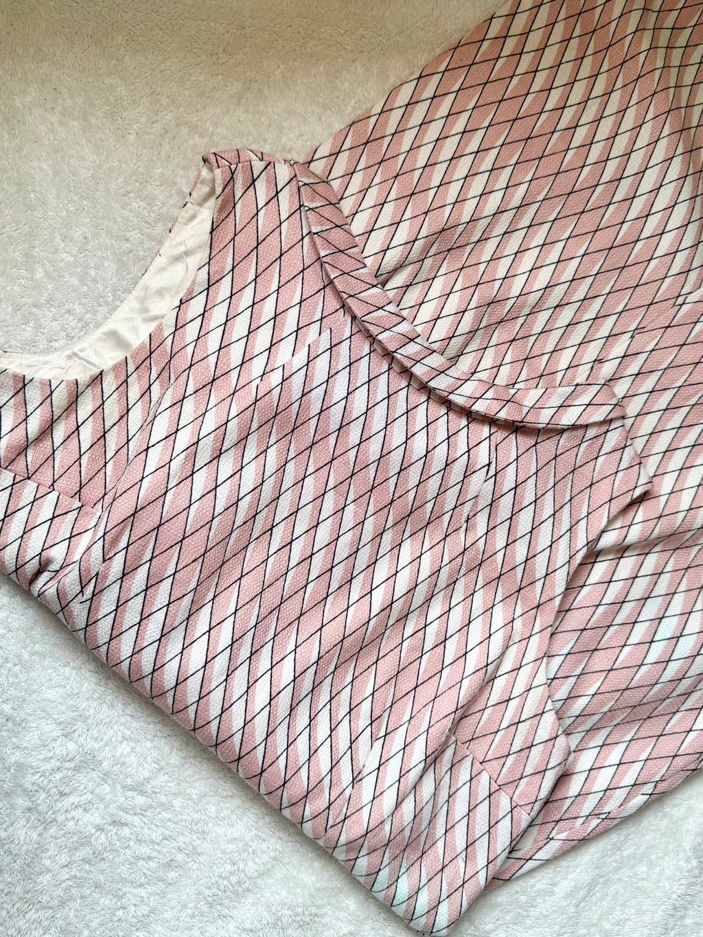 Boden Pink Geometric Print Dress (XL)