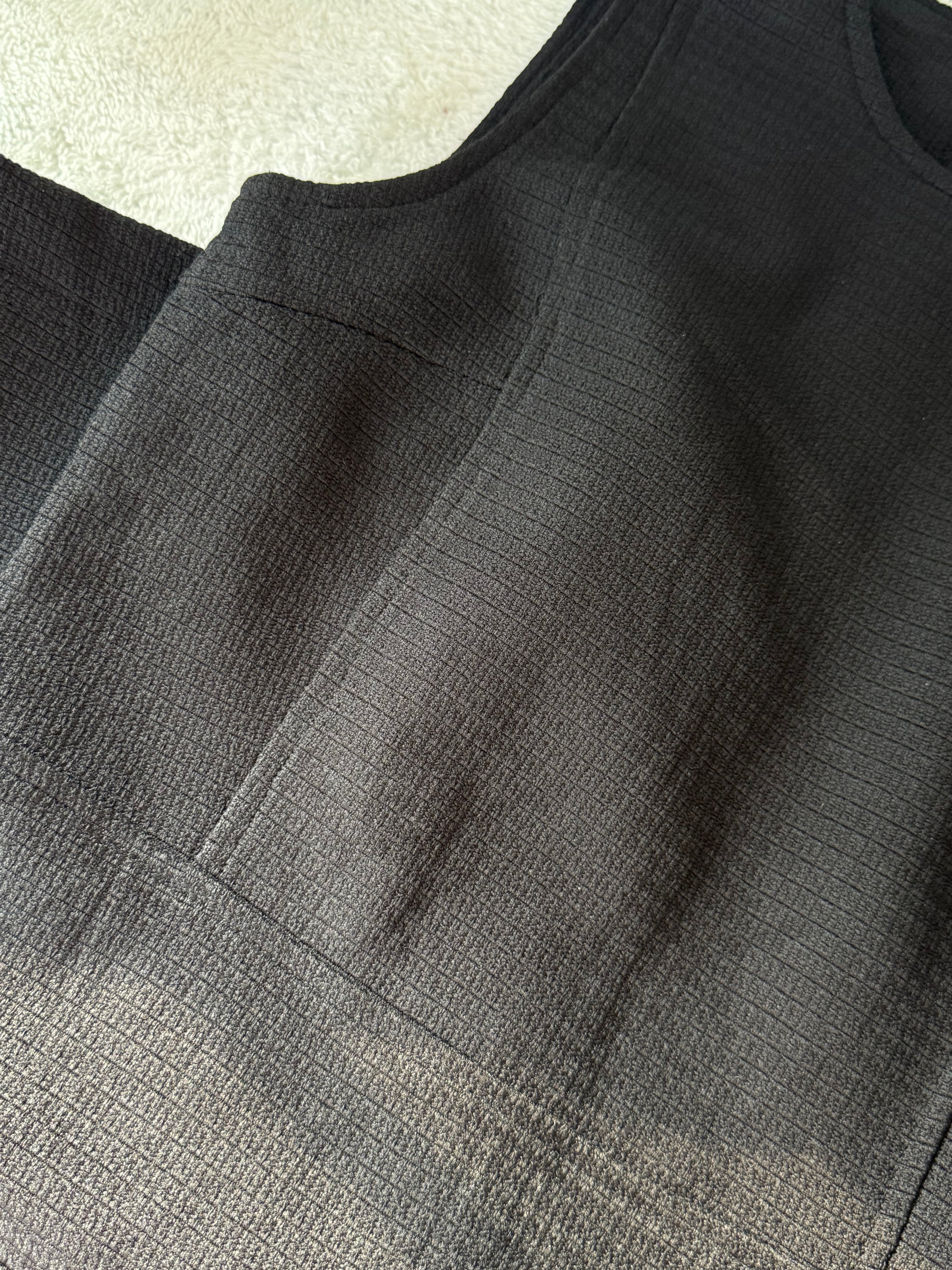 ZARA TRAFALUC Black Textured Sleeveless Mini Dress | EUR 40 (Preloved)