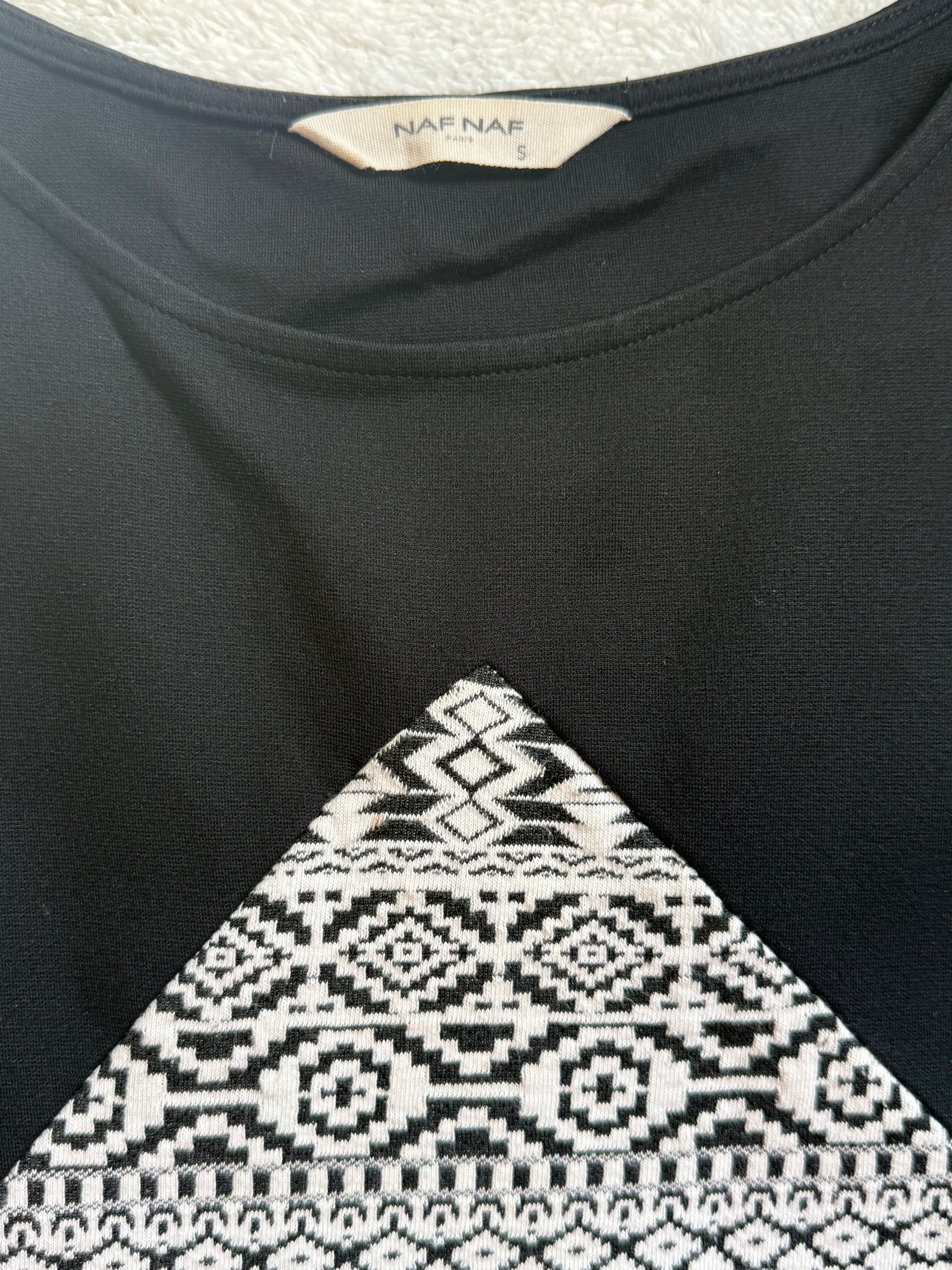 🇫🇷 Parisian Chic: NAF NAF Printed Dress (Size S)