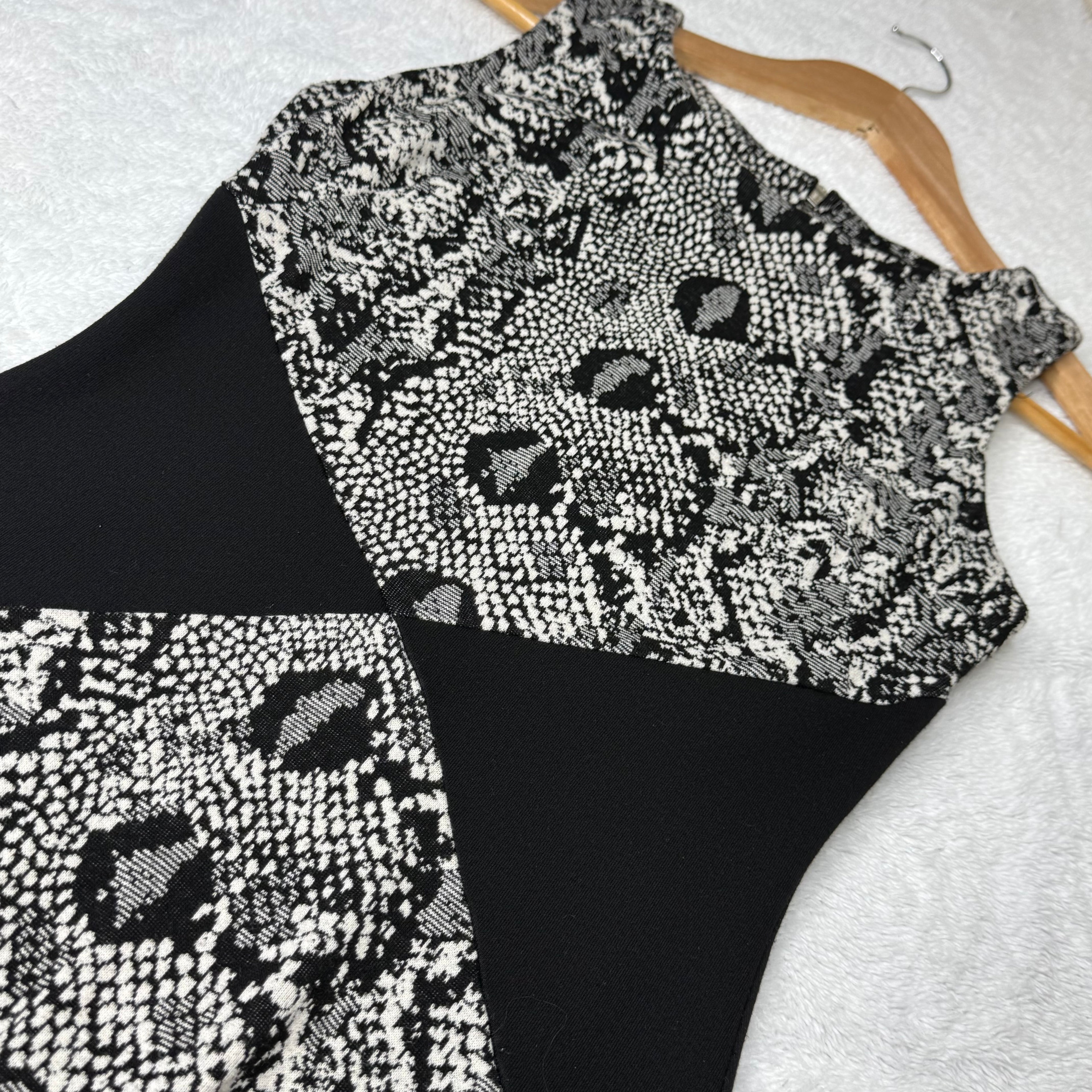 ASOS Snakeskin Print Sheath Dress | UK 10 (XS - S)