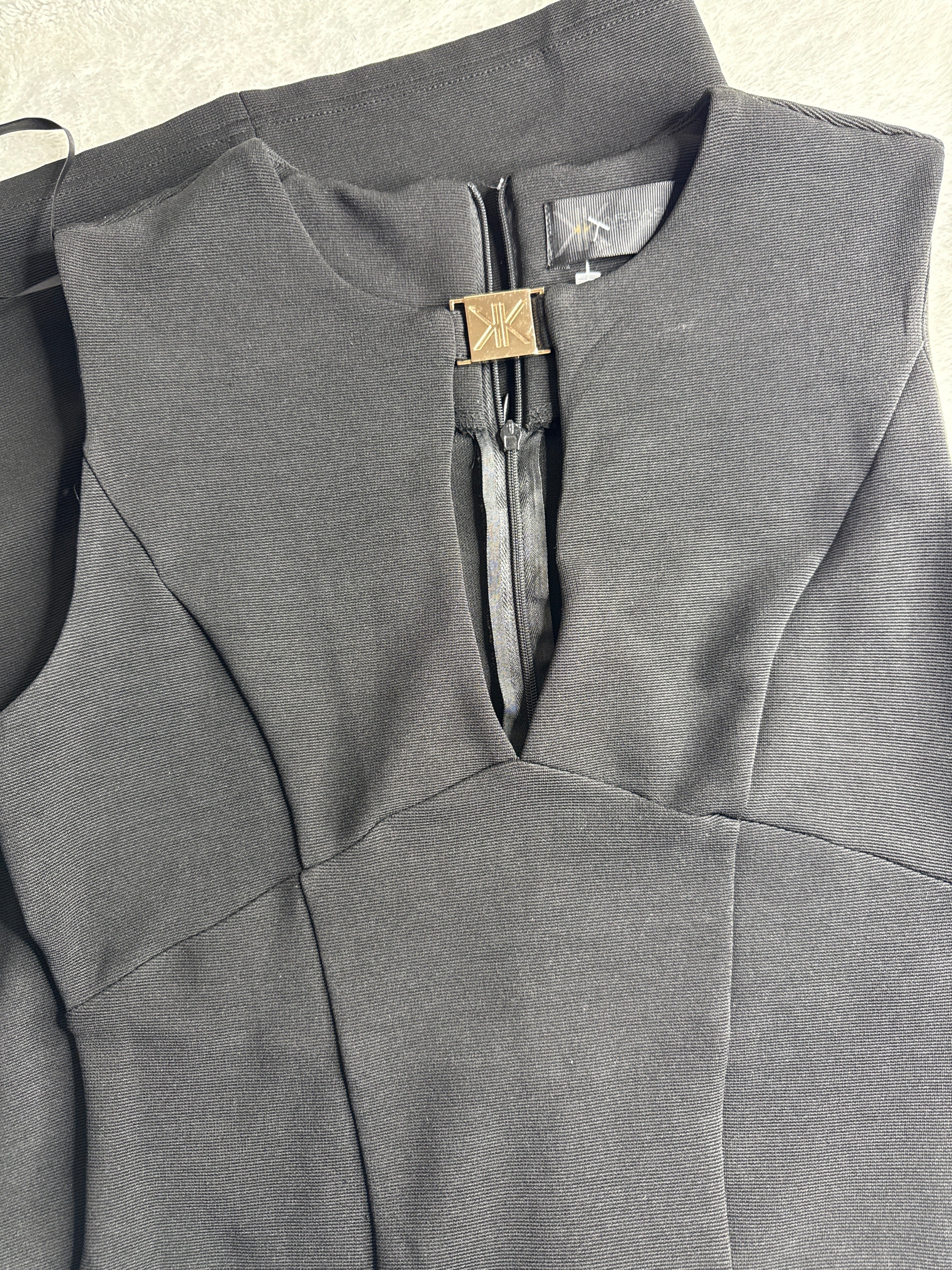 Kardashian Kollection Black Bodycon Dress (UK 12 / L)