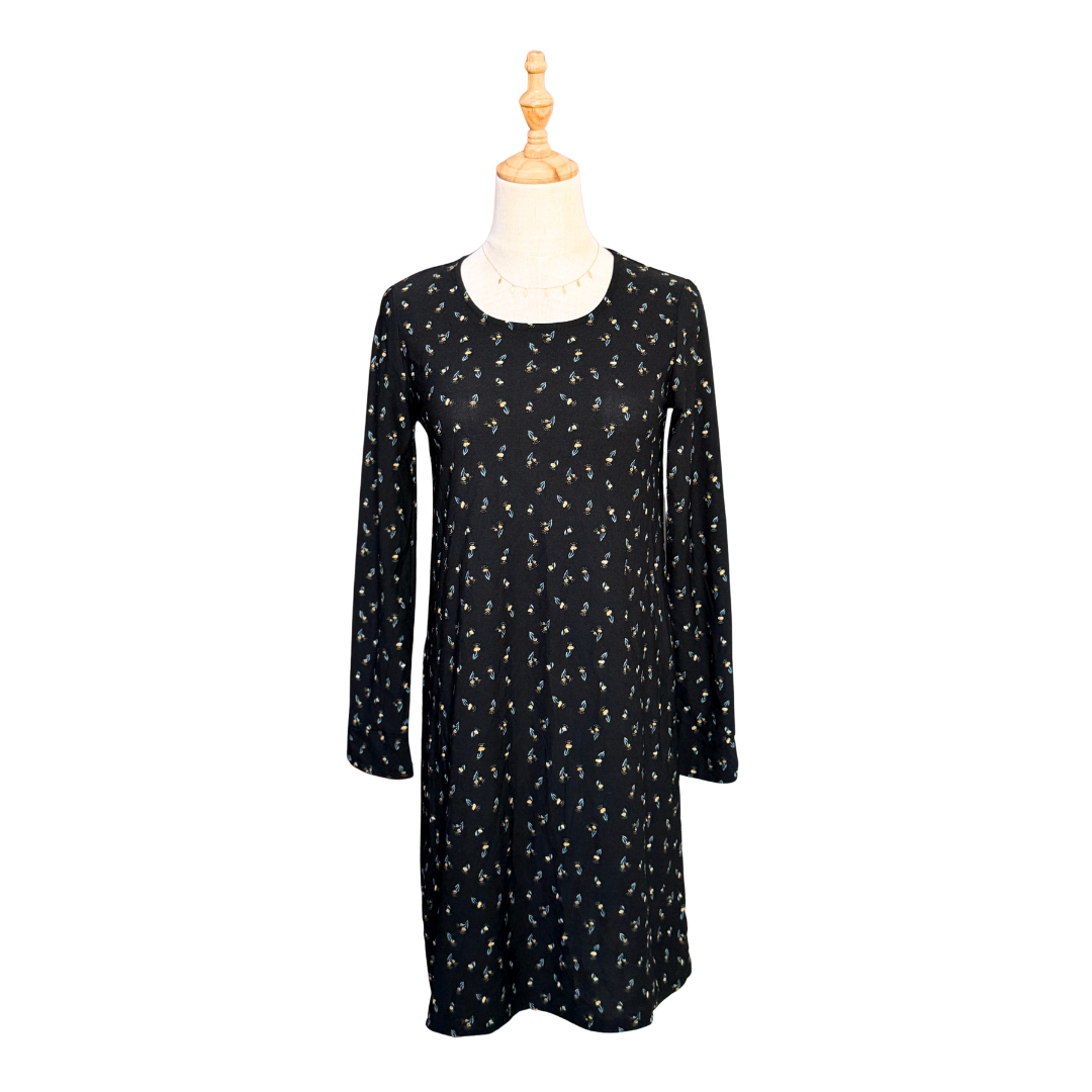 Kiabi Floral Long-Sleeve Dress