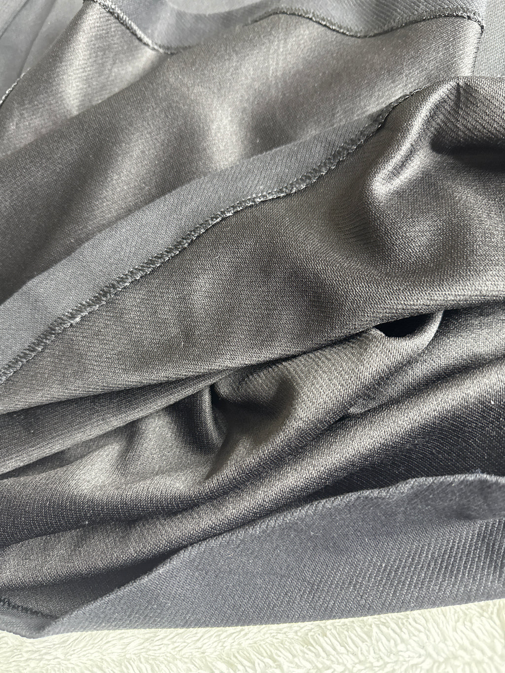 Mango Black Wrap Midi Dress (UK 12 / Large)