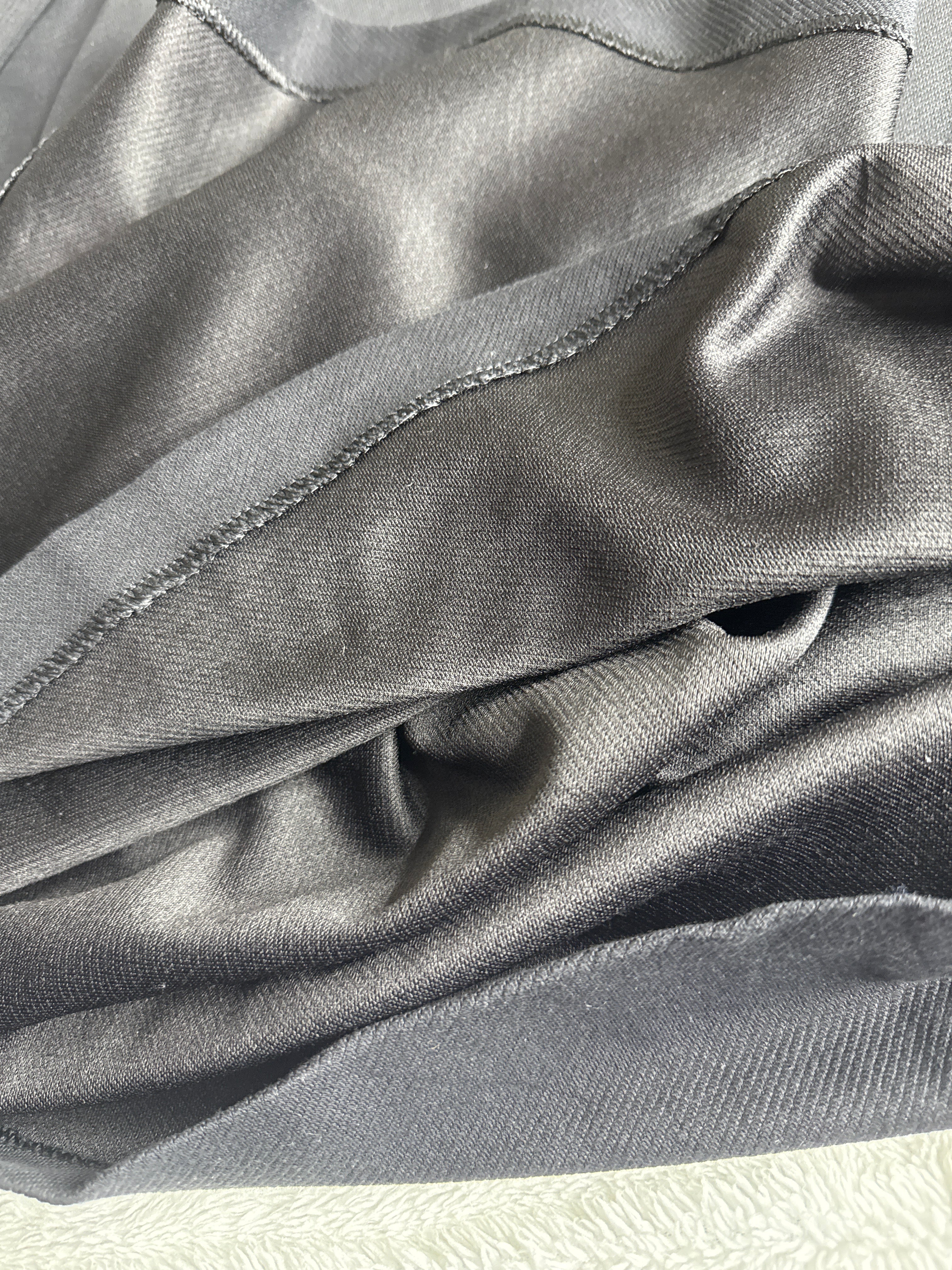 Mango Black Wrap Midi Dress (UK 12 / Large)