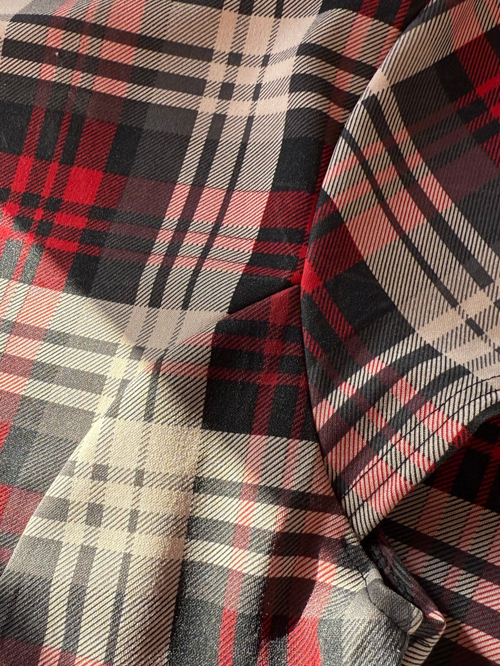 STELLA MORGAN Red Plaid Peter Pan Collar Dress | UK 16