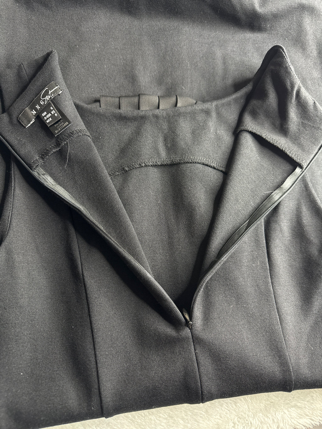 Mango Black Sleeveless Mini Dress (Small)