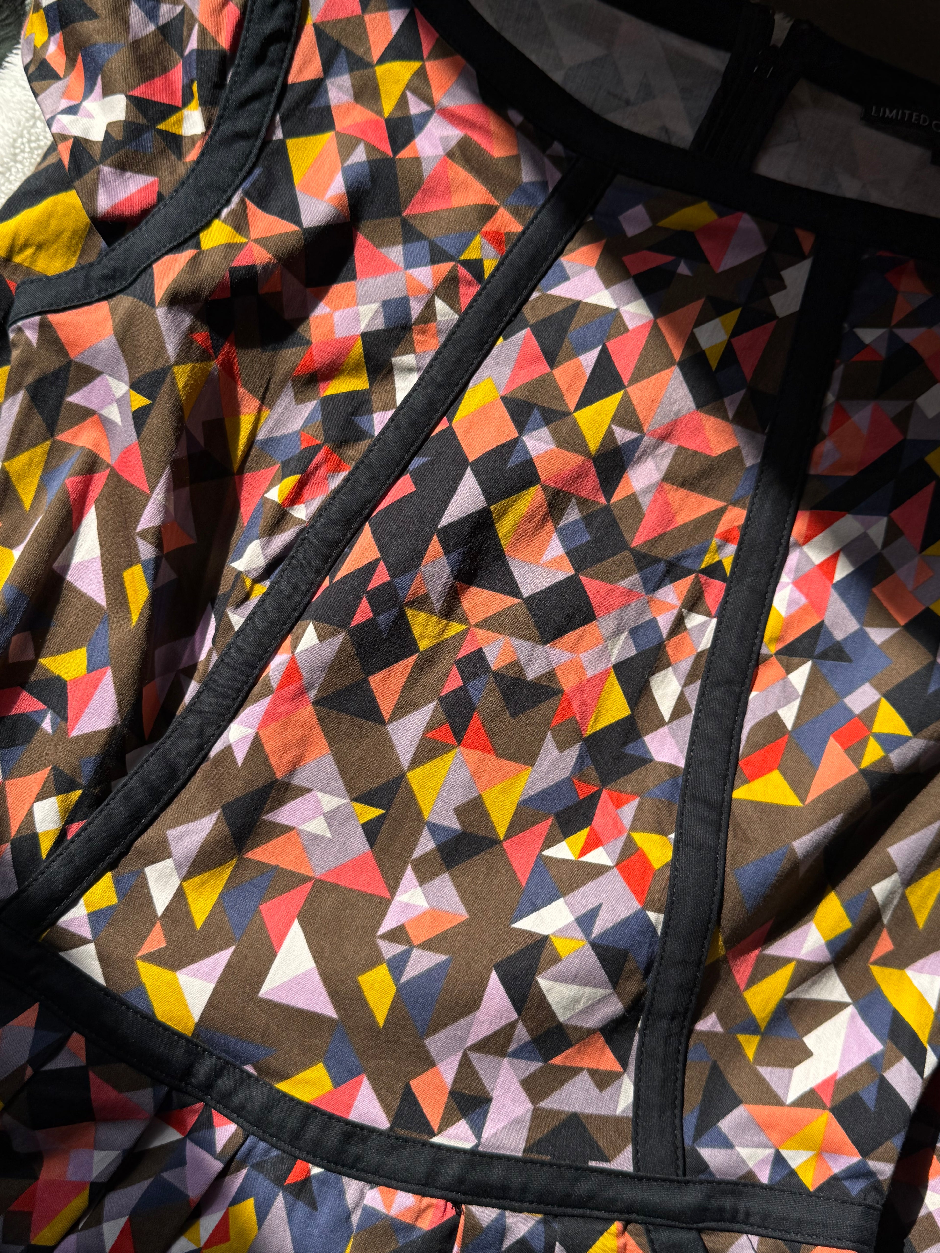 Marks & Spencer Geometric Print Mini Dress - Multi-Color, UK 8 - Preloved