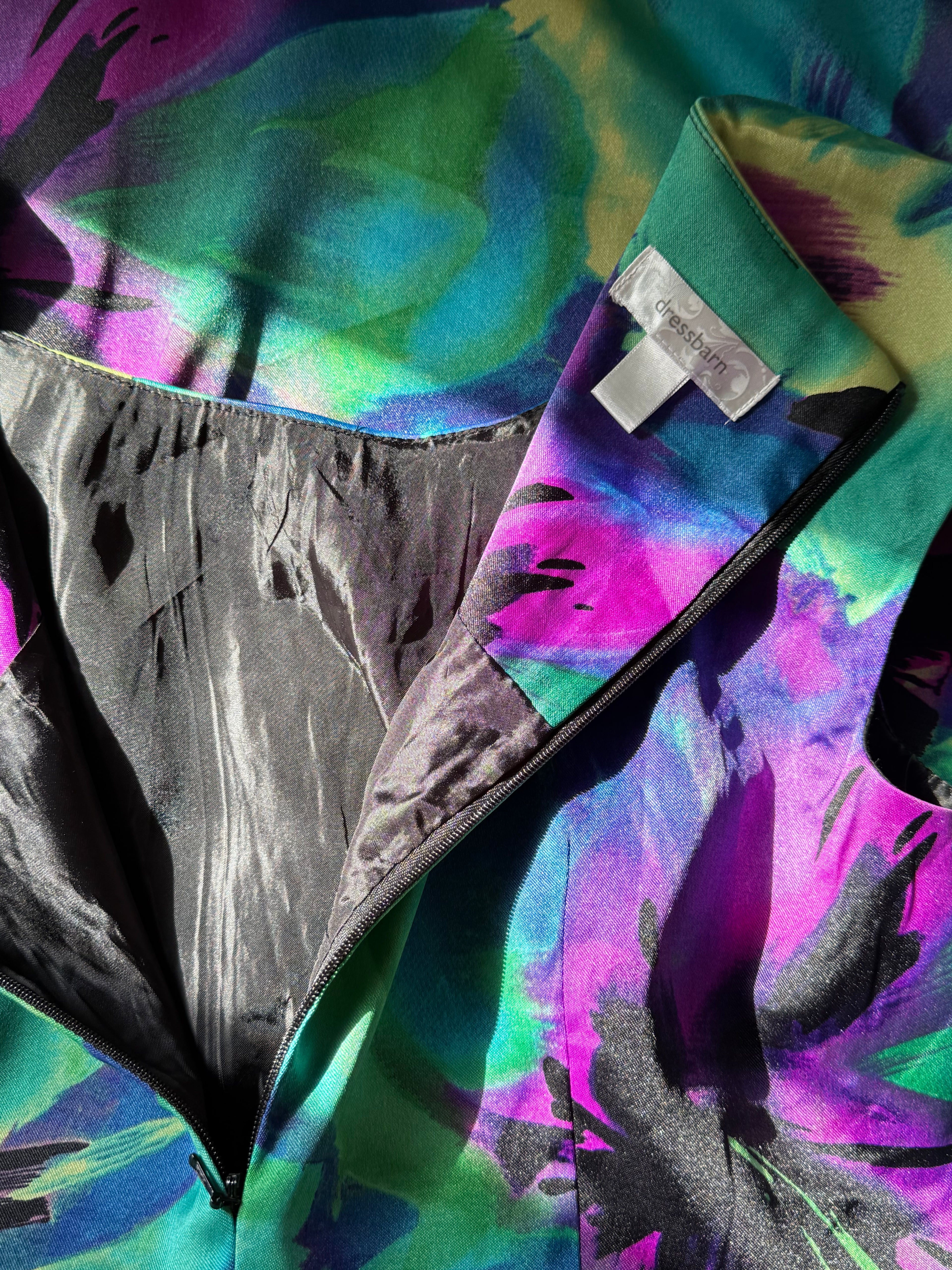 DRESS BARN Abstract Floral Statement Dress | UK 8 (Preloved)