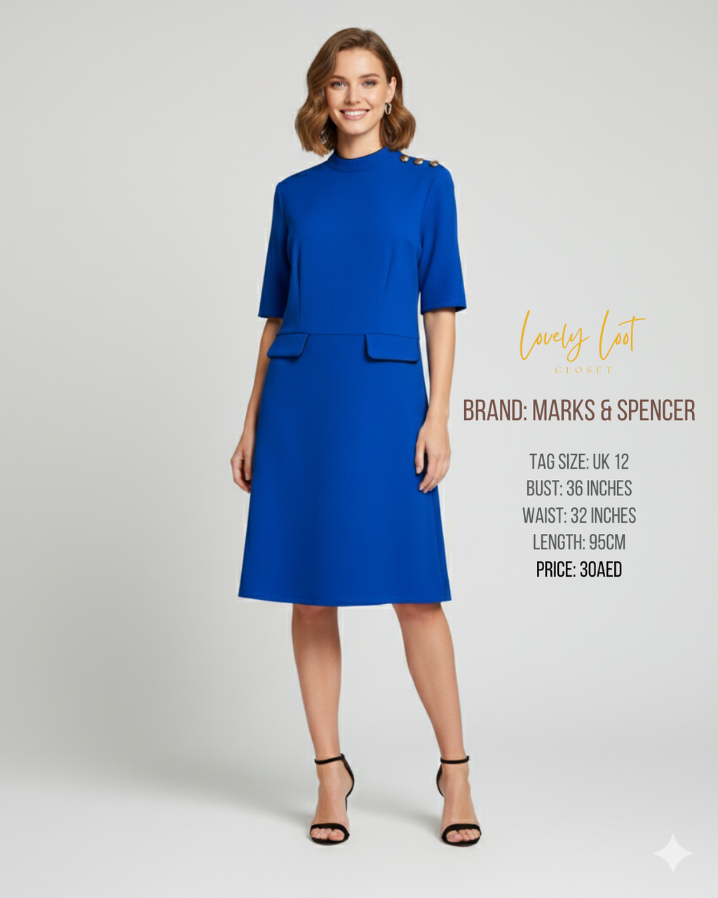 M&S Collection Blue Dress | UK 12