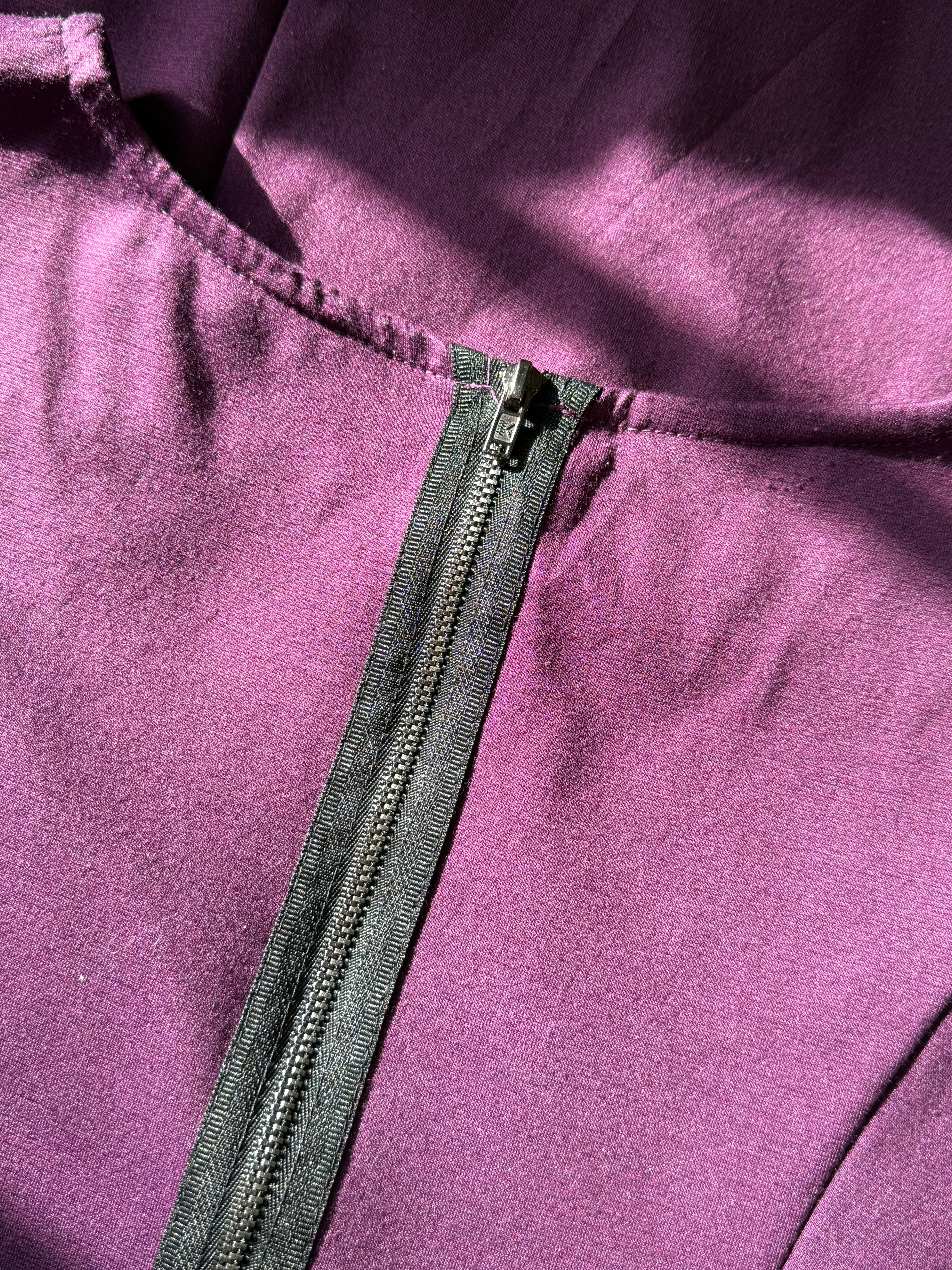 ATMOSPHERE Purple Bodycon Dress with Exposed Zip | UK 8