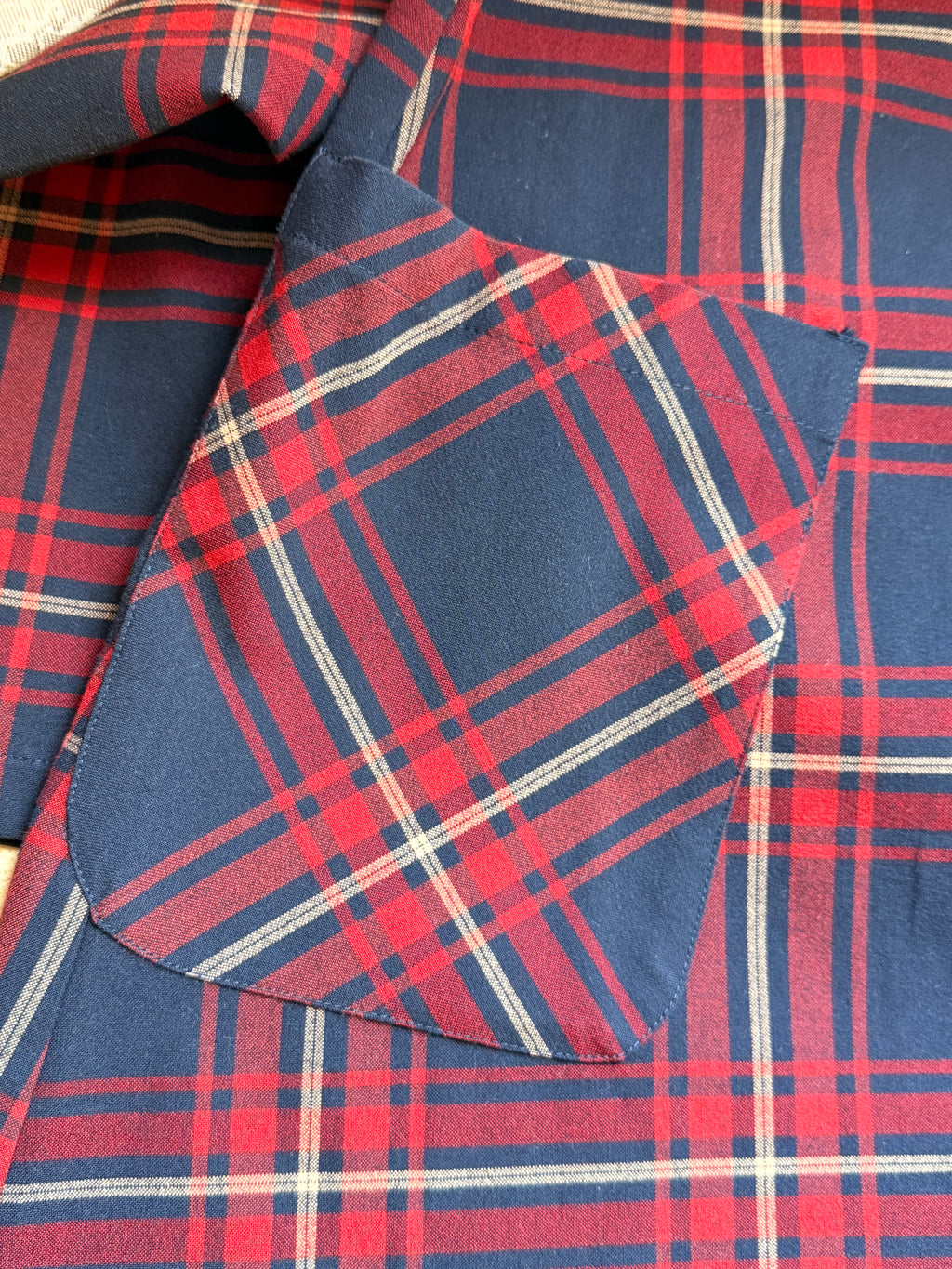 Authentic Zara Basic Navy & Red Plaid Zip Dress – Size S | Smart Casual Women’s Dress UAE