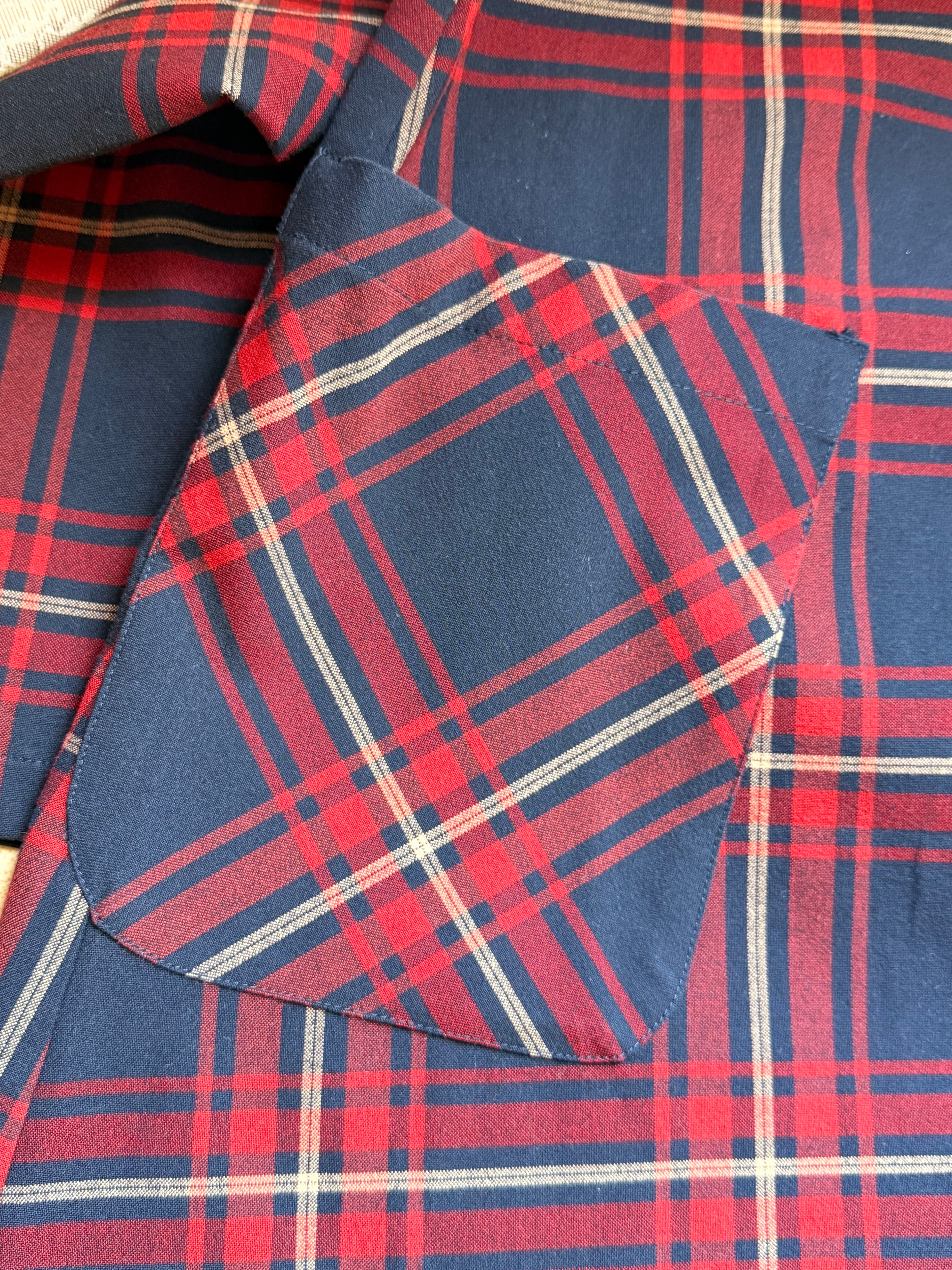 Authentic Zara Basic Navy & Red Plaid Zip Dress – Size S | Smart Casual Women’s Dress UAE