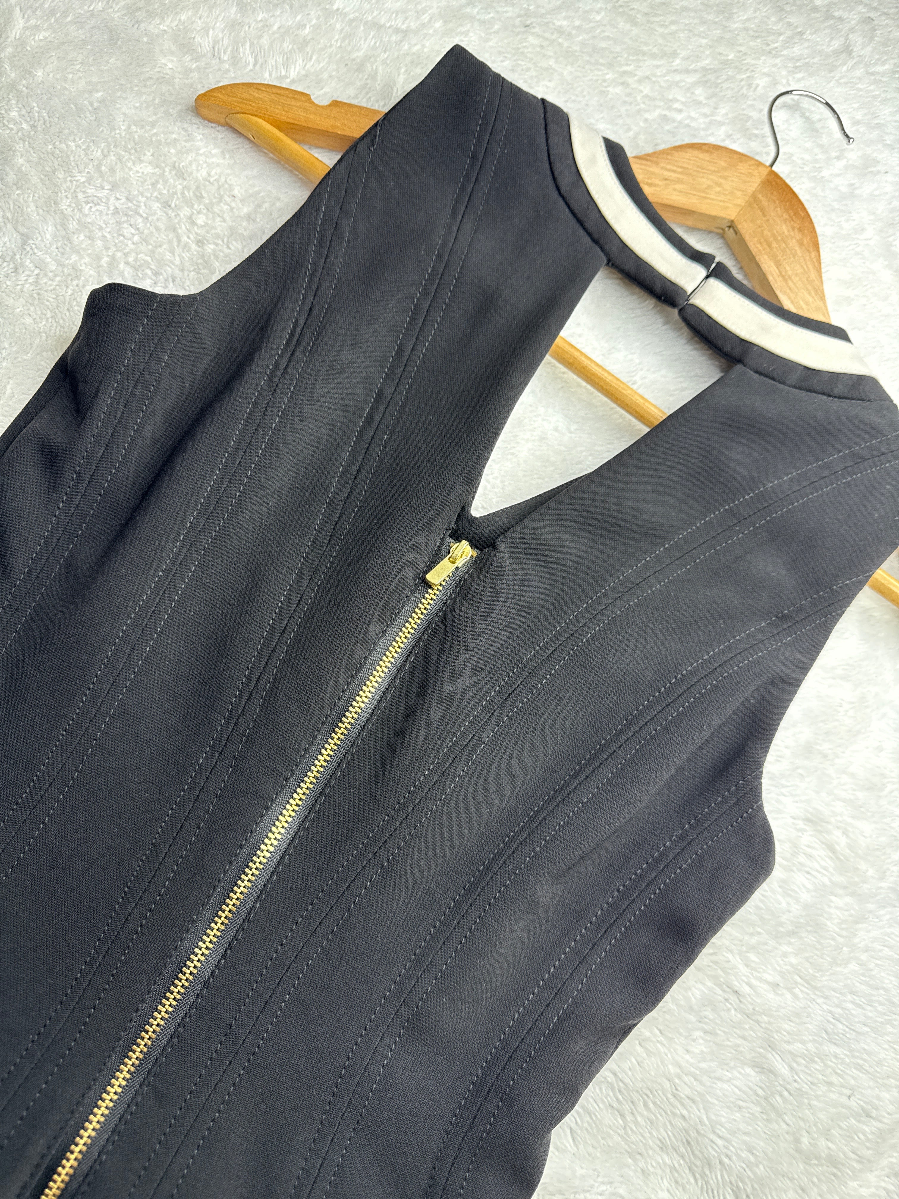 H&M Black & White A-Line Dress (US 6 / Small)