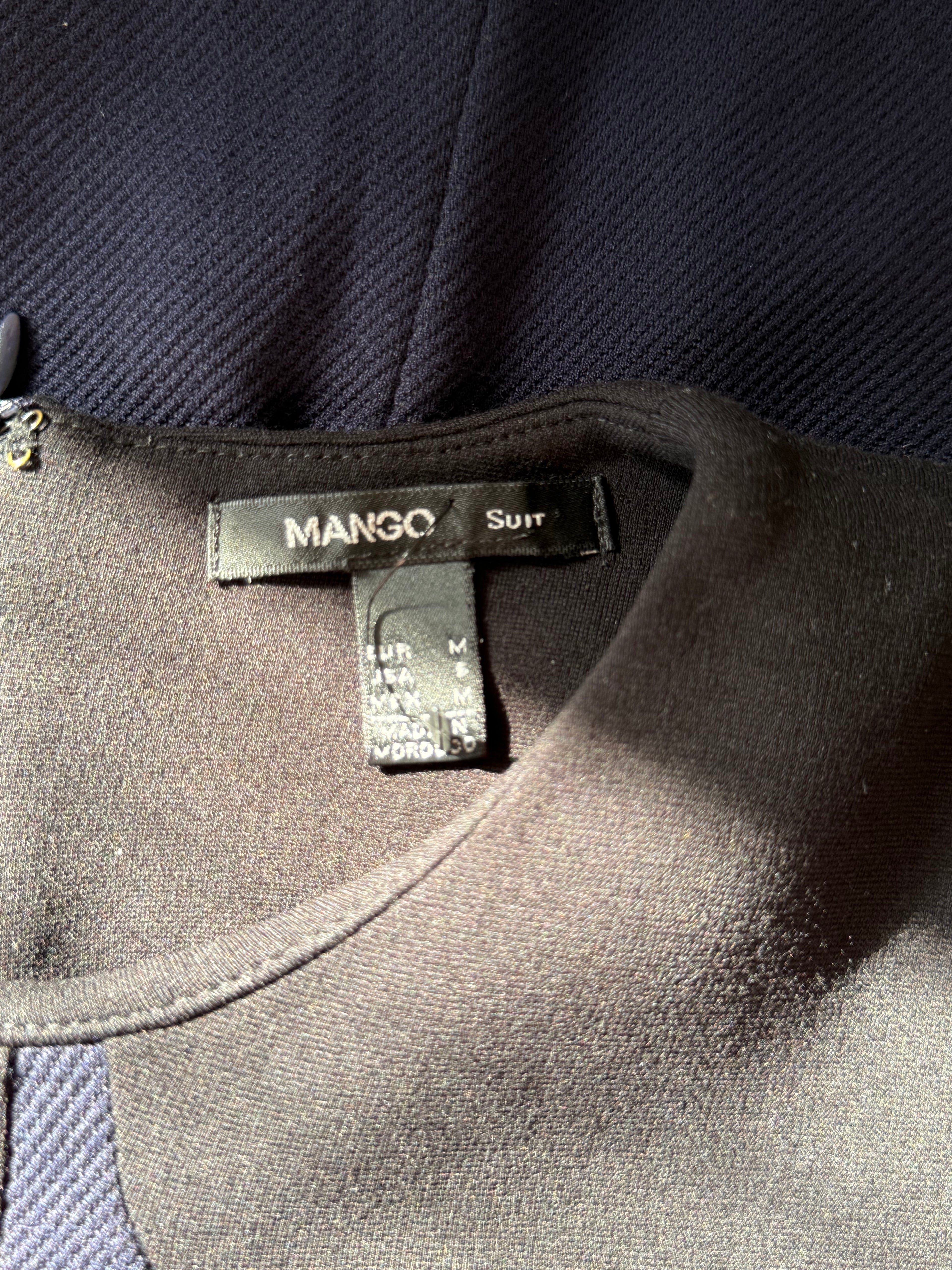 MANGO SUIT Colour-Block Long-Sleeve Dress | EUR M (Preloved)