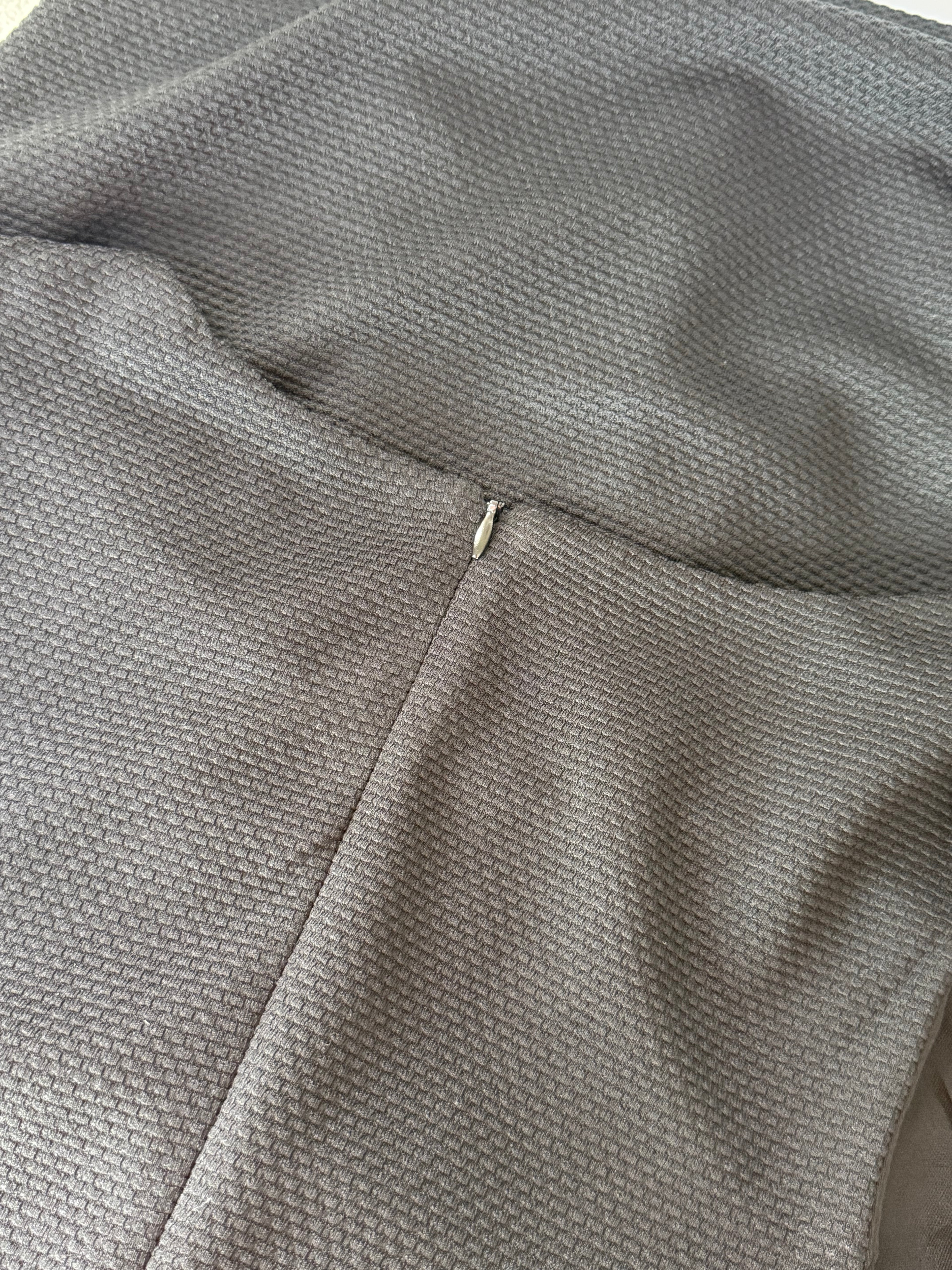 Black Sleeveless Textured Maternity Dress | UK 12 (Preloved)